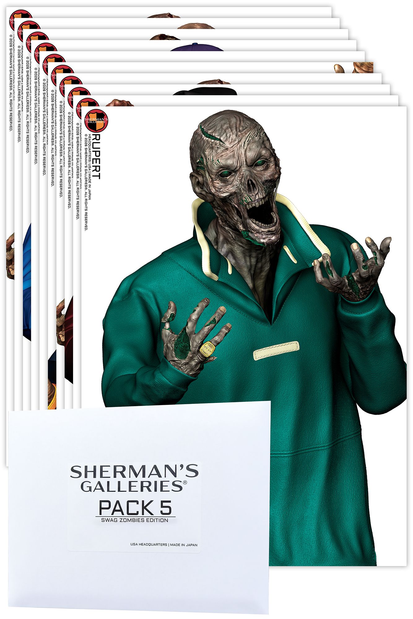 SHERMAN'S GALLERIES® PACK 5: SWAG ZOMBIES EDITION (L SERIES)
