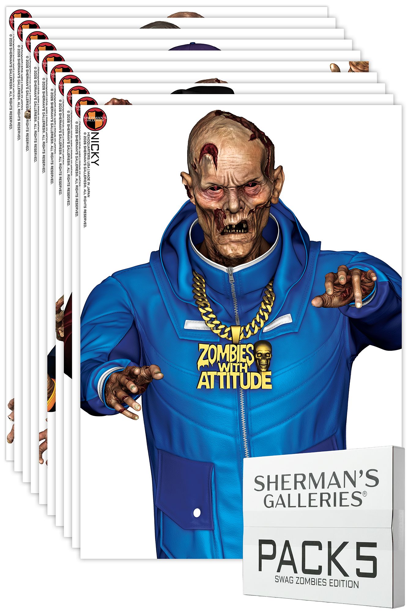 SHERMAN'S GALLERIES® PACK 5: SWAG ZOMBIES EDITION (XL SERIES)