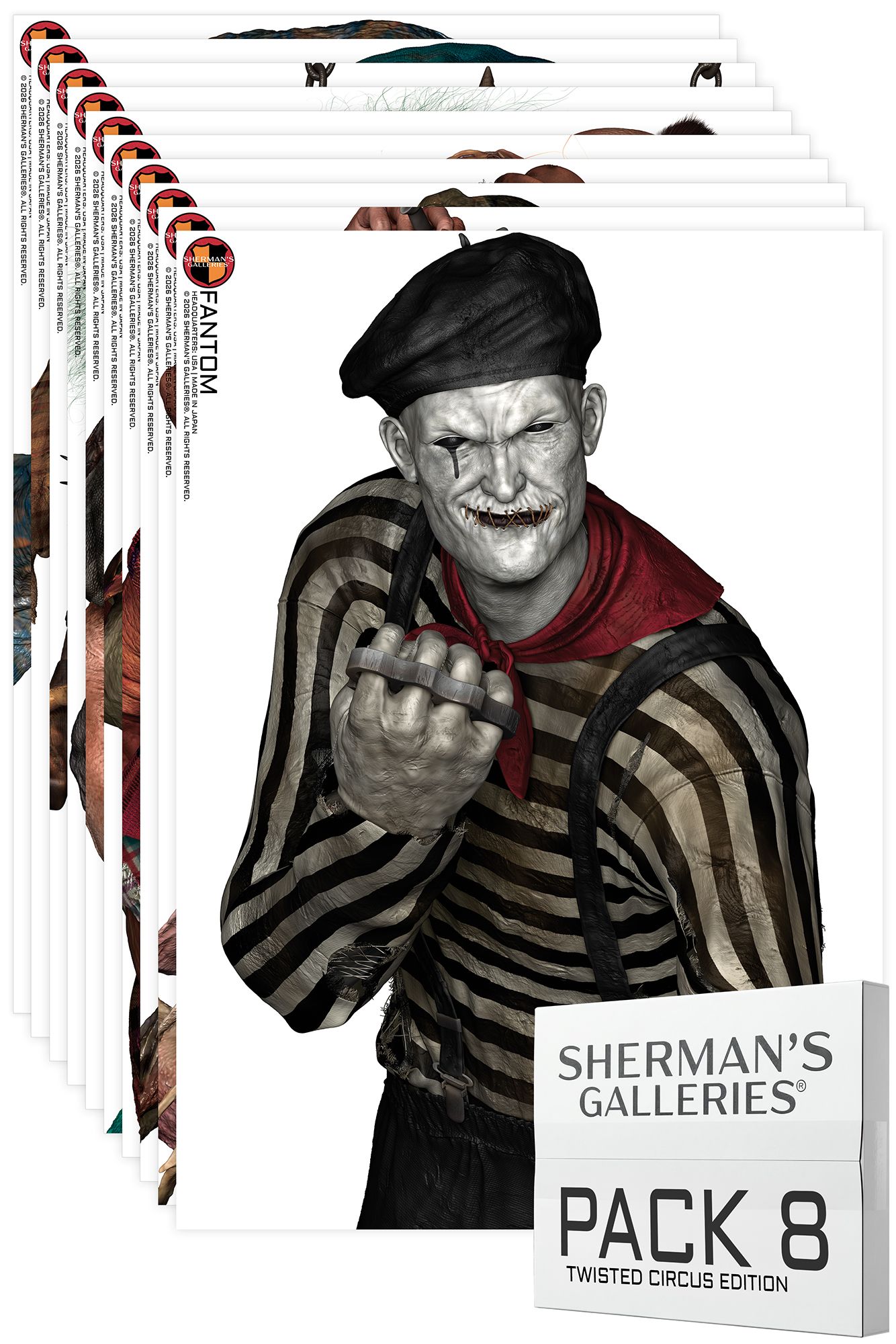 SHERMAN'S GALLERIES® PACK 8: TWISTED CIRCUS EDITION (XL SERIES)