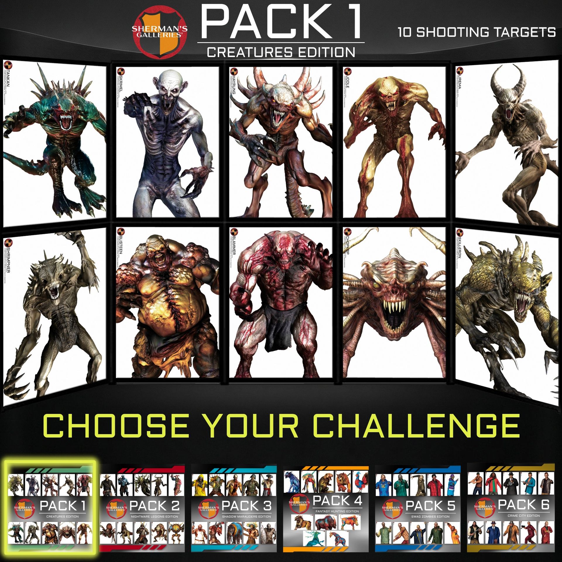 SHERMAN'S GALLERIES® PACK 1: CREATURES EDITION
