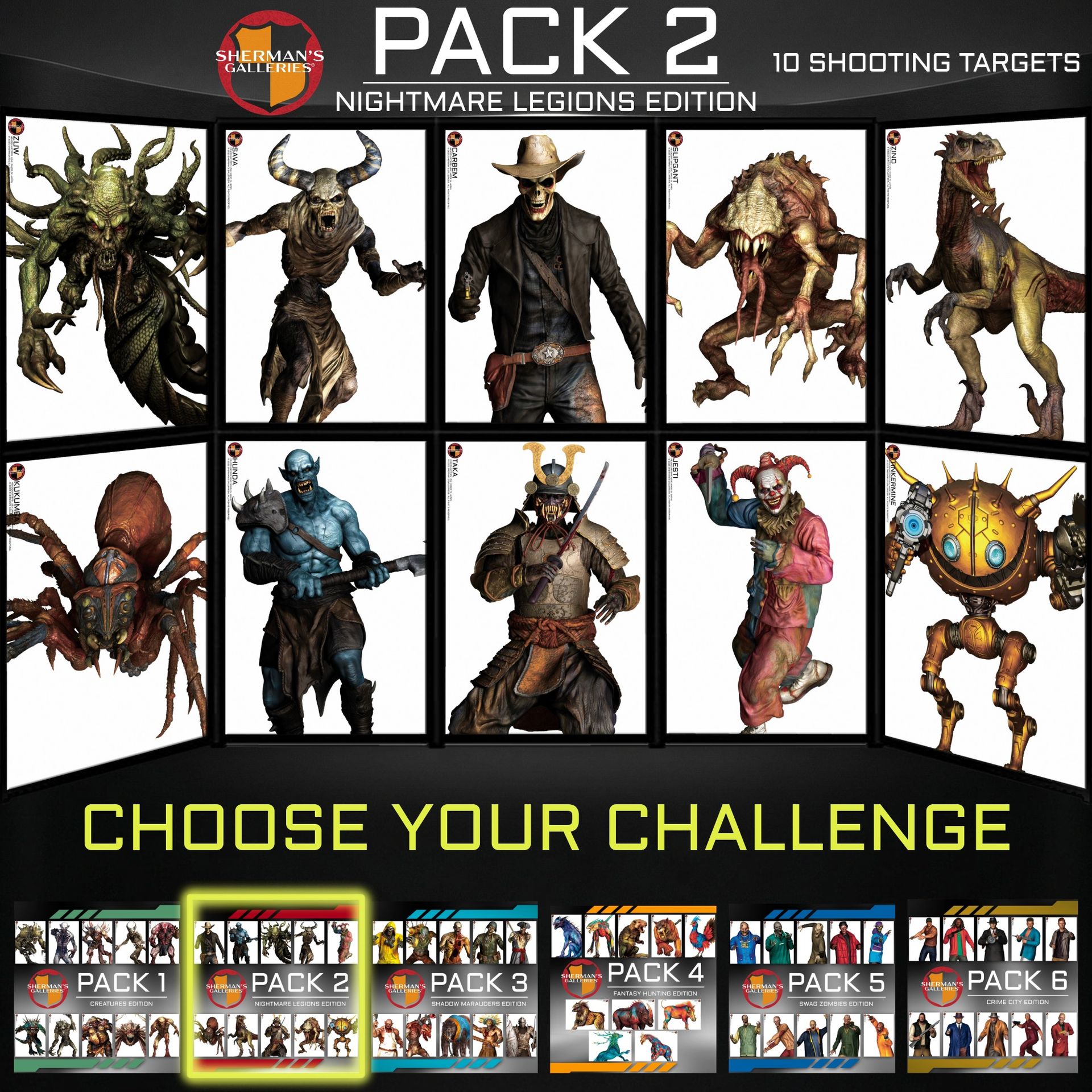 SHERMAN'S GALLERIES® PACK 2: NIGHTMARE LEGIONS