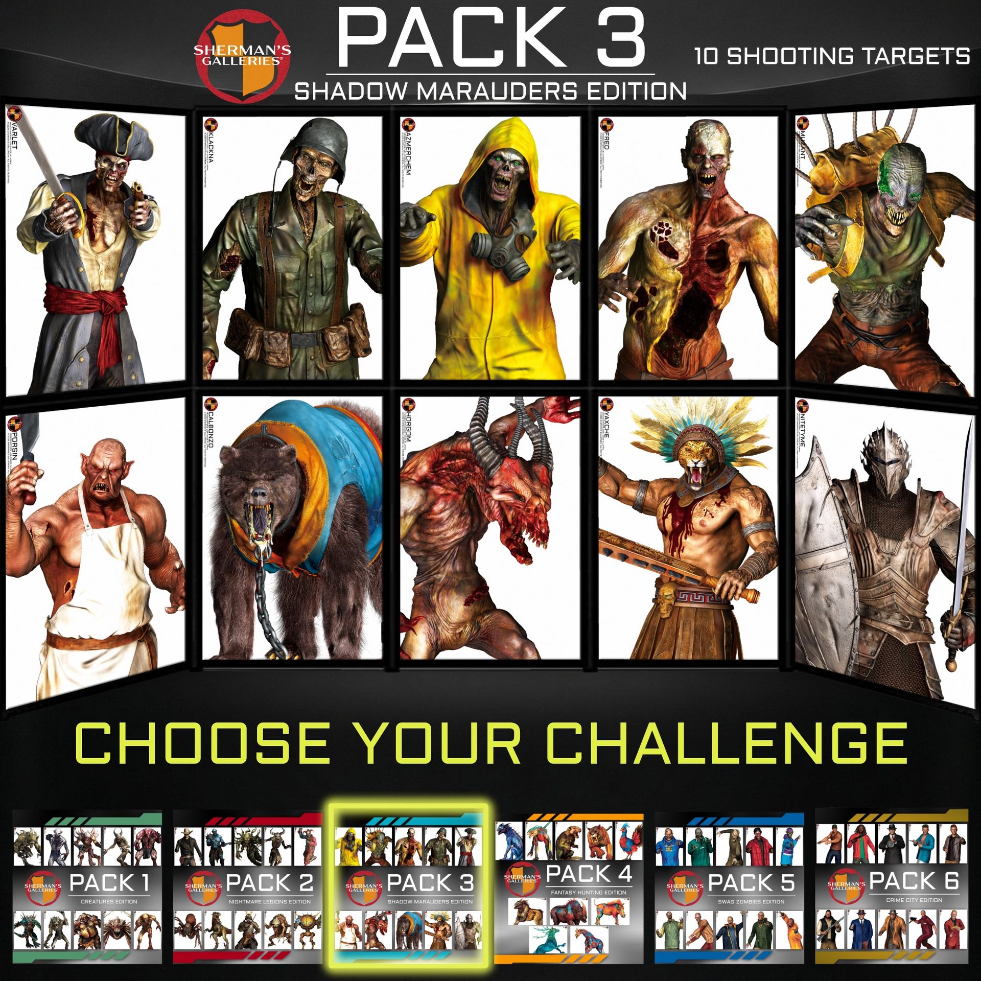 SHERMAN'S GALLERIES® PACK 3: SHADOW MARAUDERS