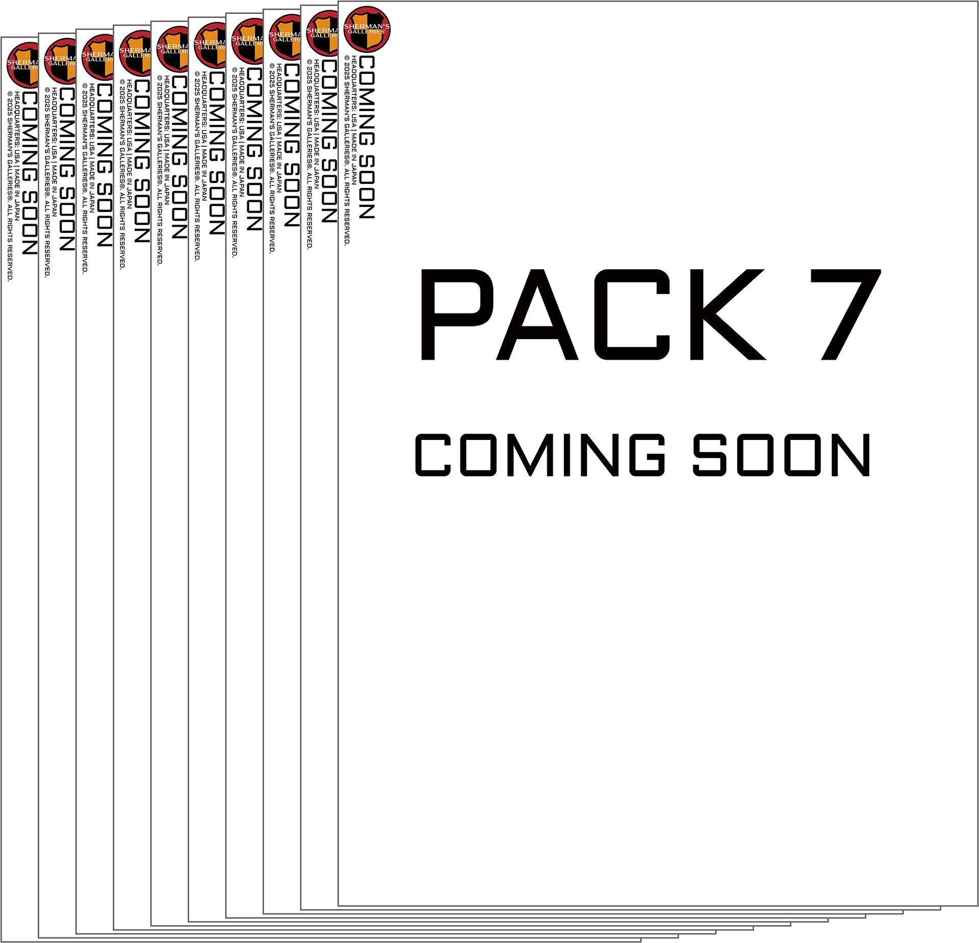 Stack of 10 shooting targets from Pack 7 XL Series, coming soon