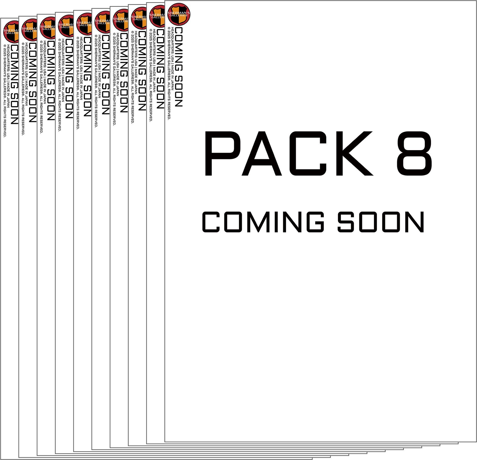 Stack of 10 shooting targets from Pack 8 XL Series, coming soon