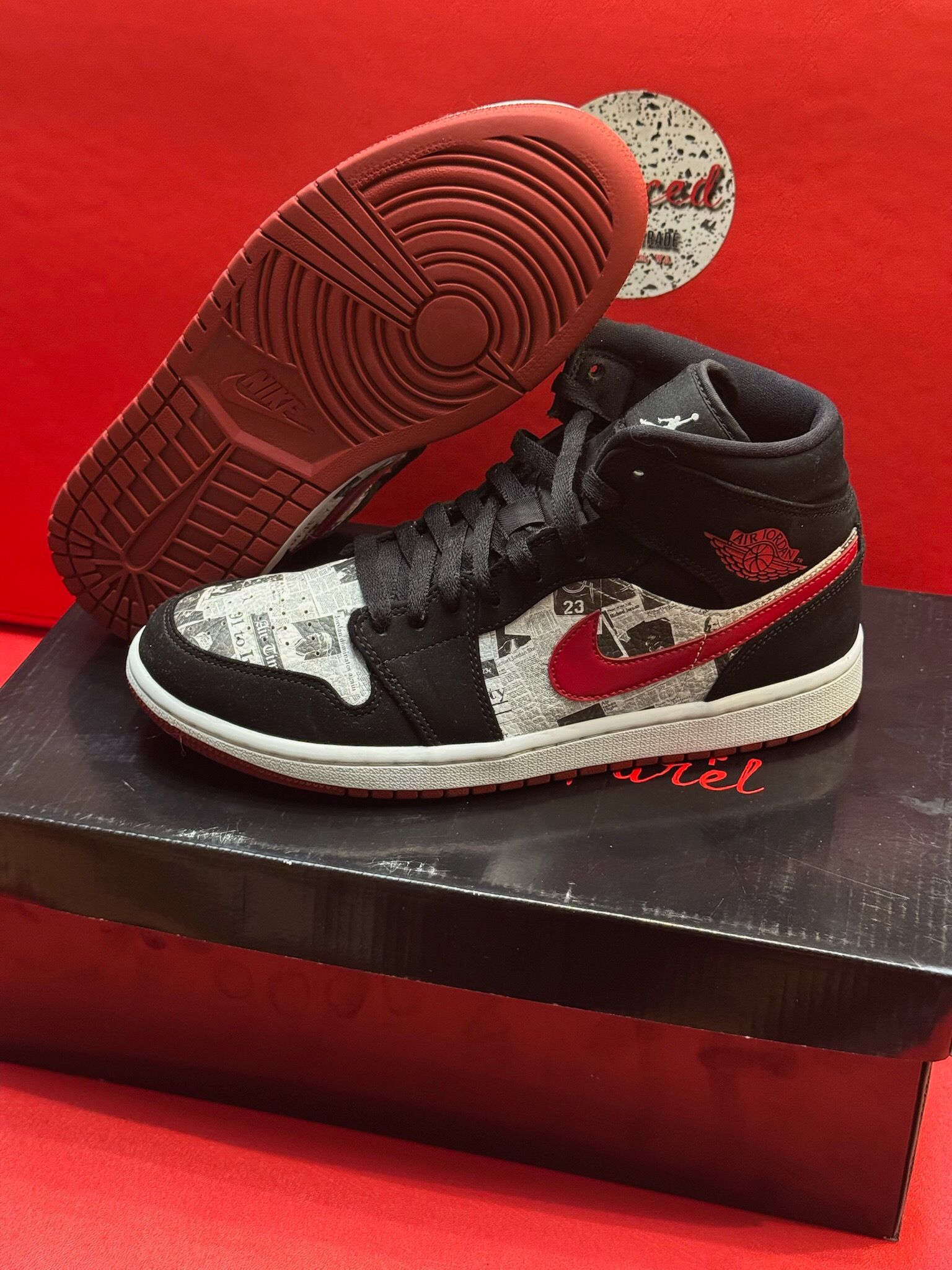 8M Jordan 1 Mid Newspaper Air times