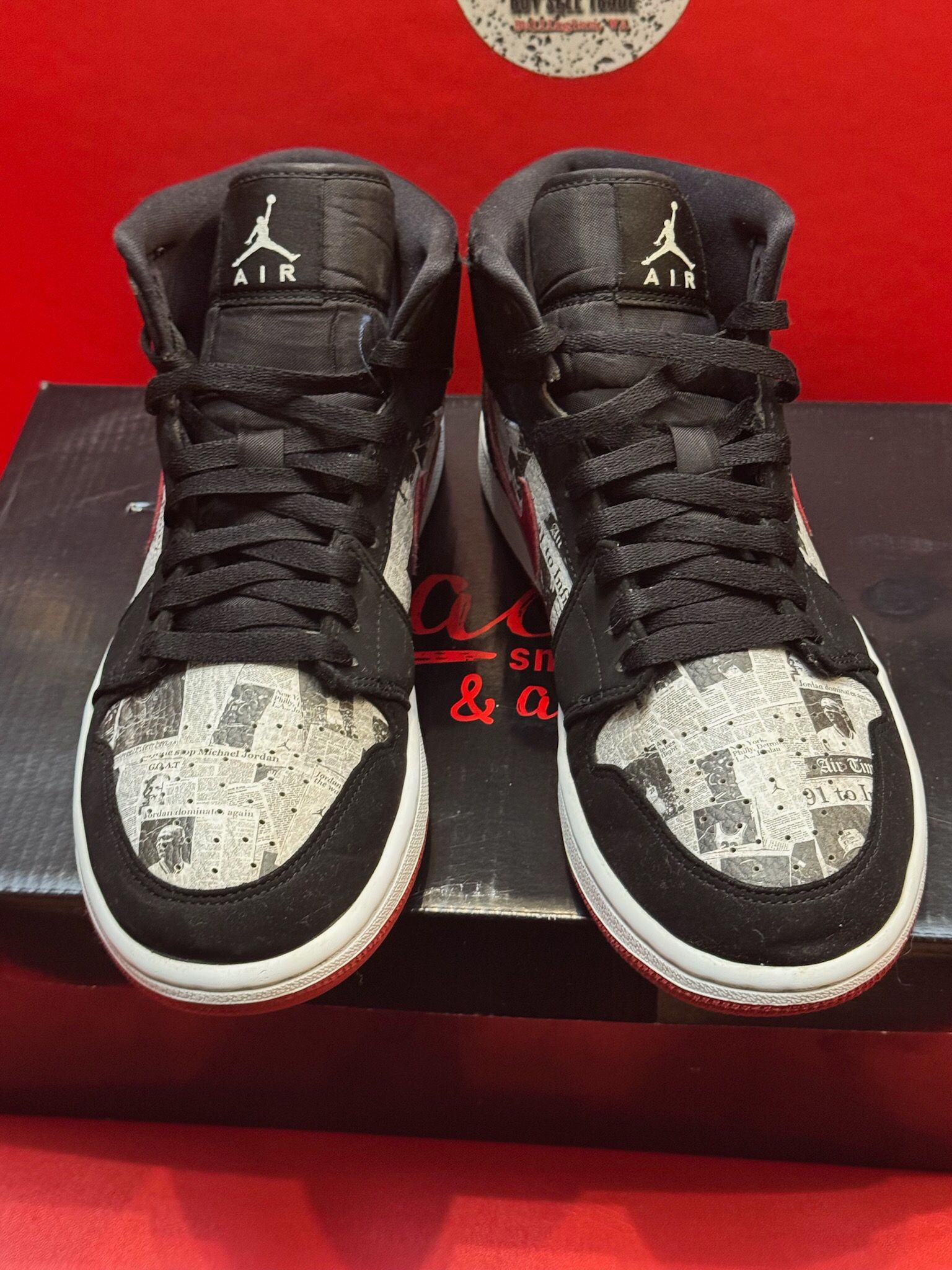 8M Jordan 1 Mid Newspaper Air times