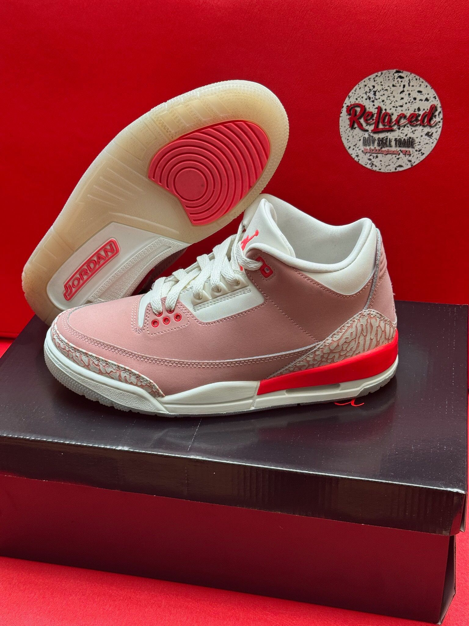 8W Jordan 3 Retro Rust Pink