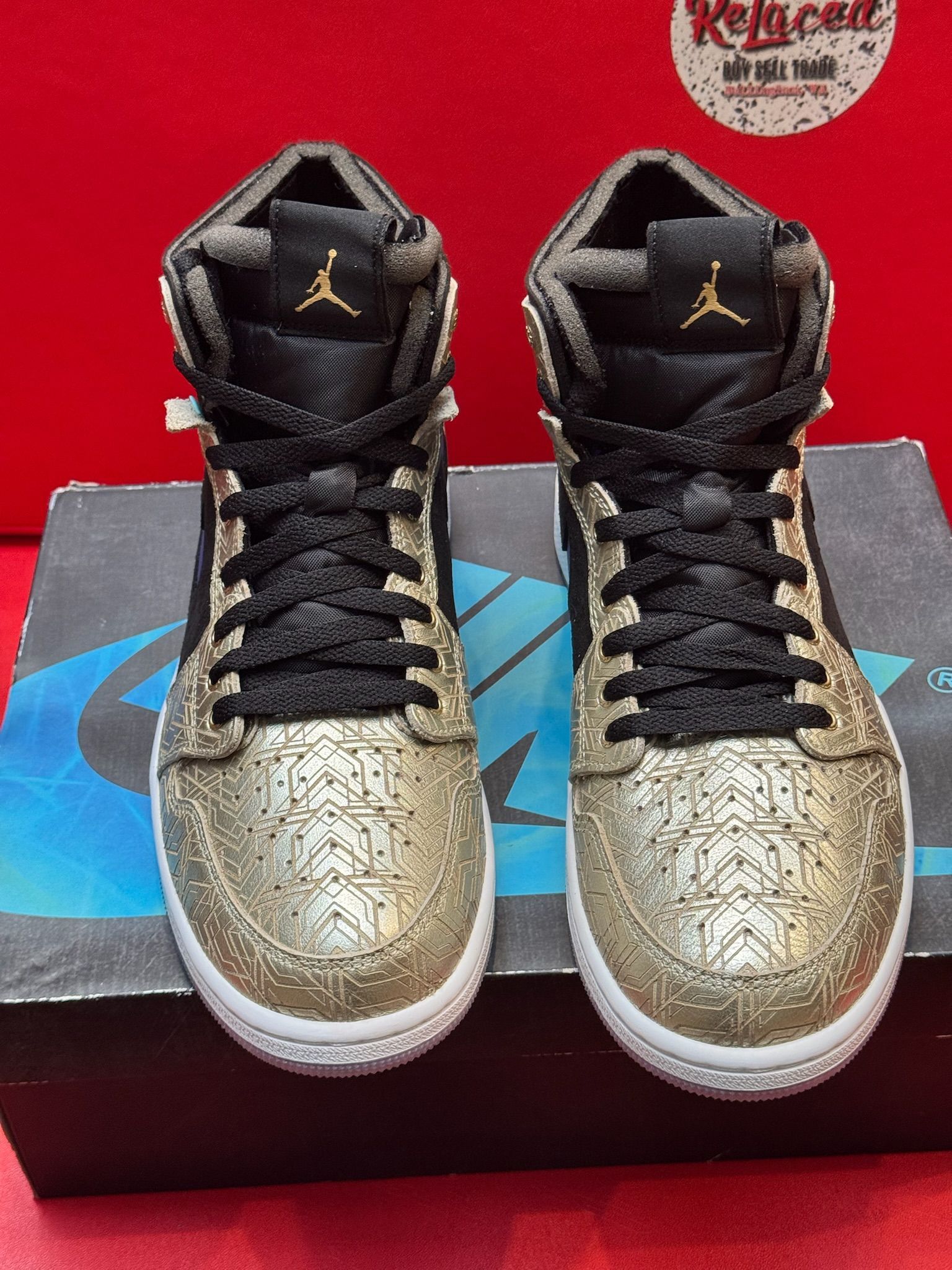 11.5M Jordan 1 High Zoom Air CMFT Gold Laser