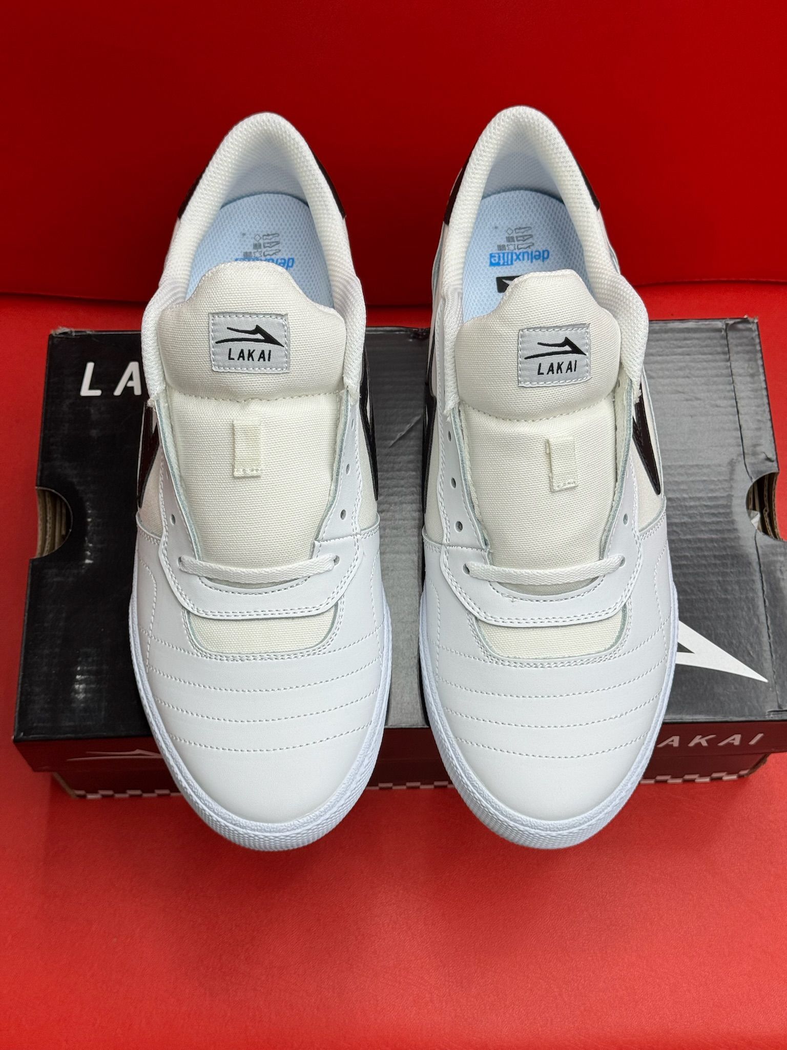 11M Lakai Cambridge White Leather