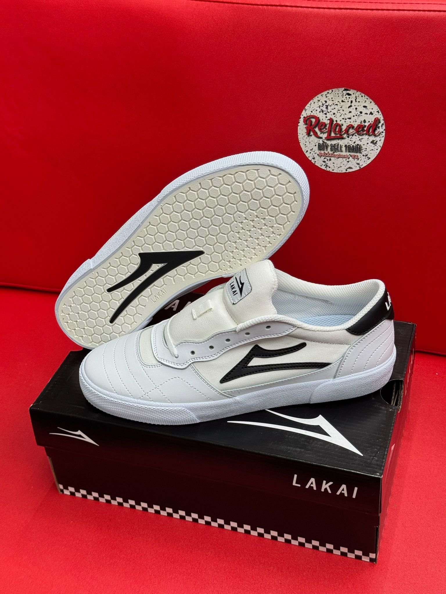 5.5M 7W Lakai Cambridge White Leather