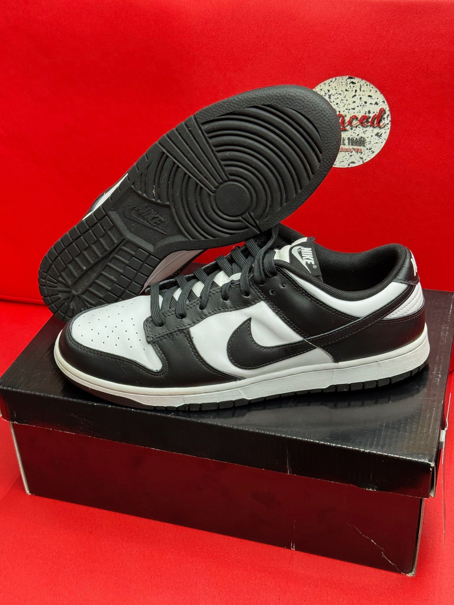 12M Nike Dunk Low Black White