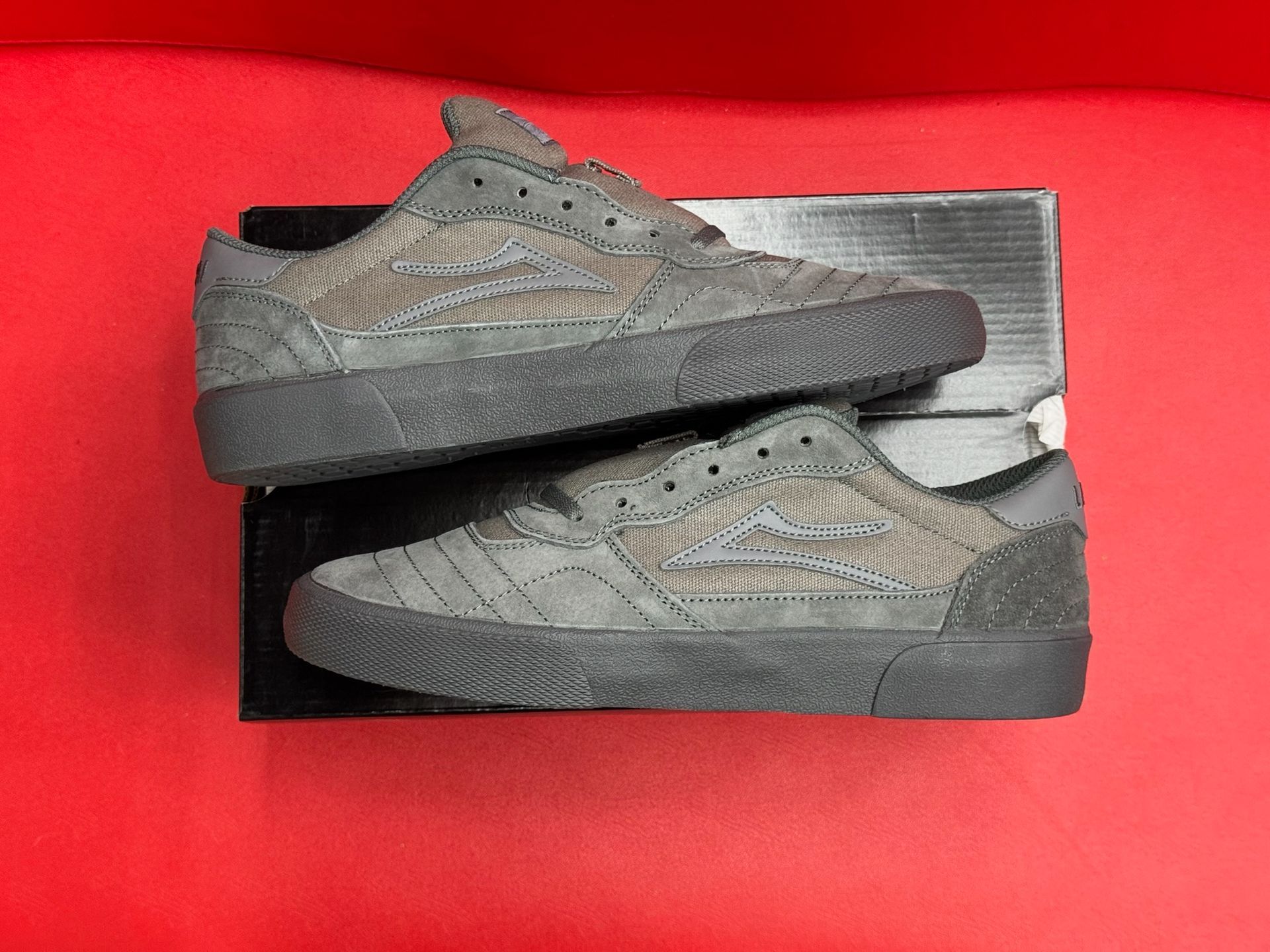 7W Lakai Cambridge Charcoal Suede