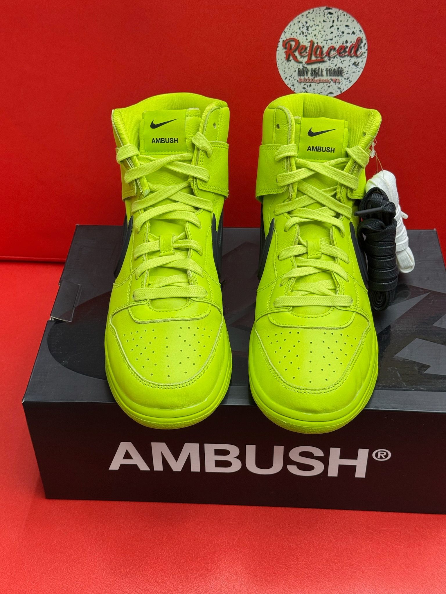 9.5M Ambush X Dunk High Flash Lime