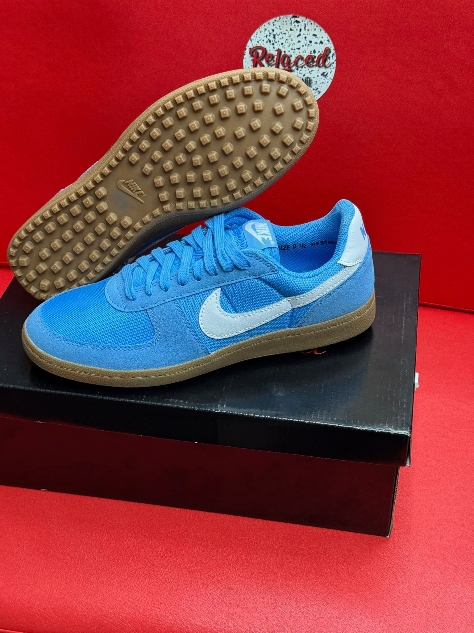 9.5M Nike Field General Blue Gum Medium Brown