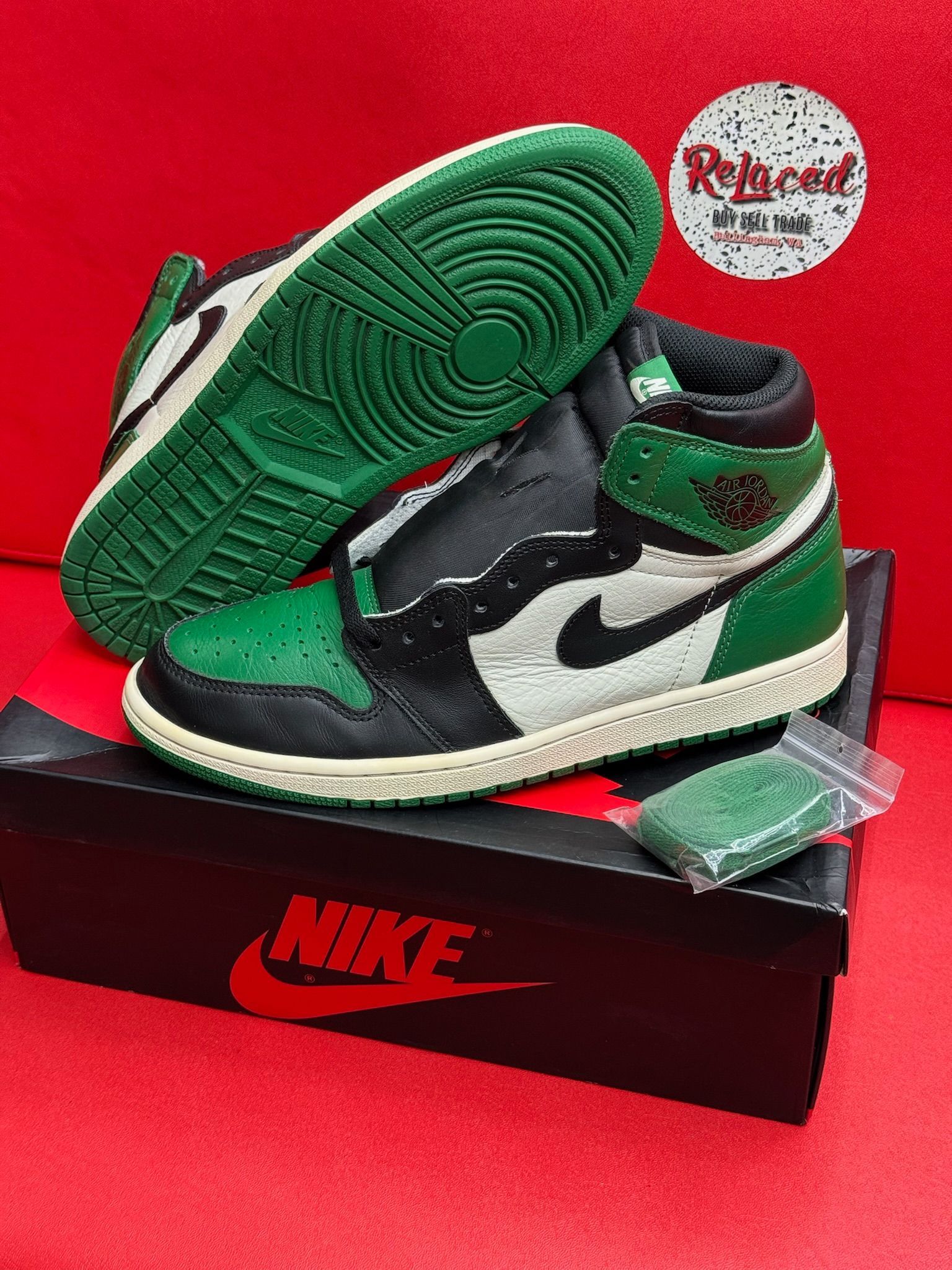 10.5M Jordan 1 High Pine Green