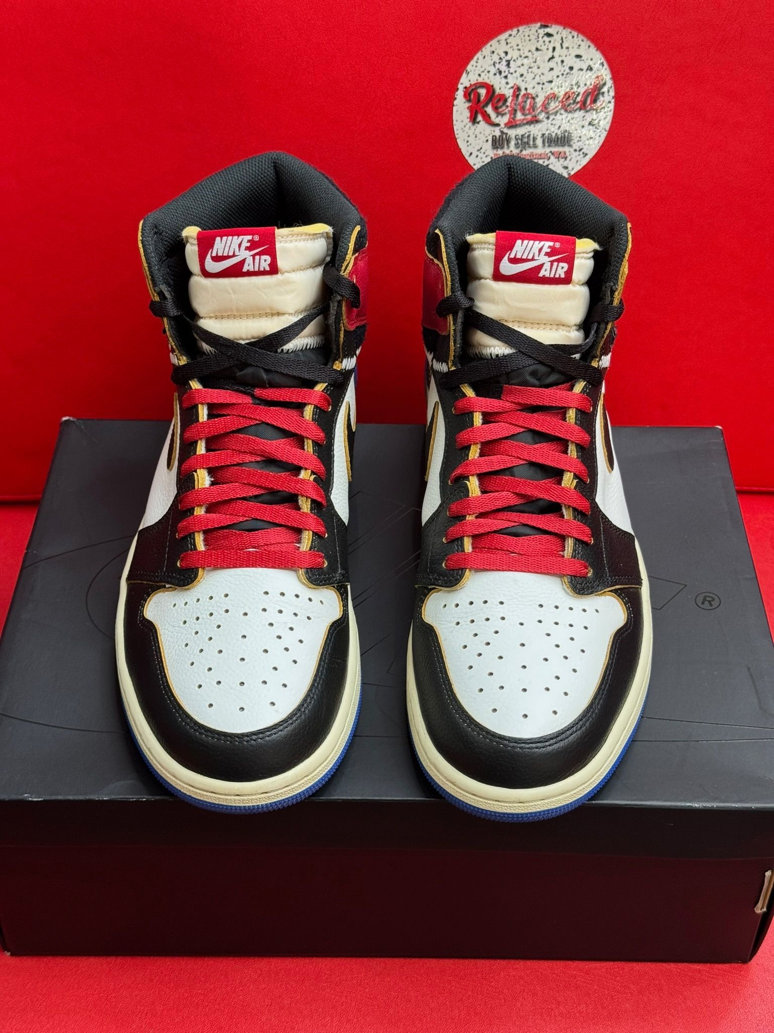 12M Jordan 1 Retro High OG Fragment X Union LA Varsity Red Sport Royale