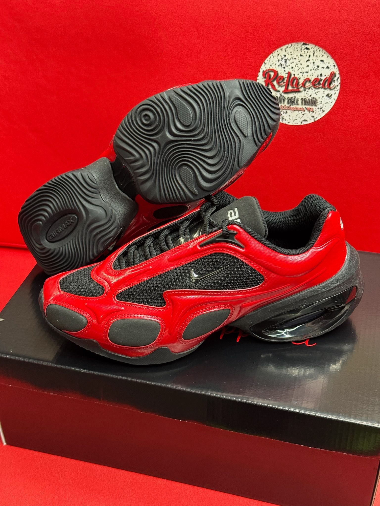 8.5W 7M Nike Air Max Muse University Red Black