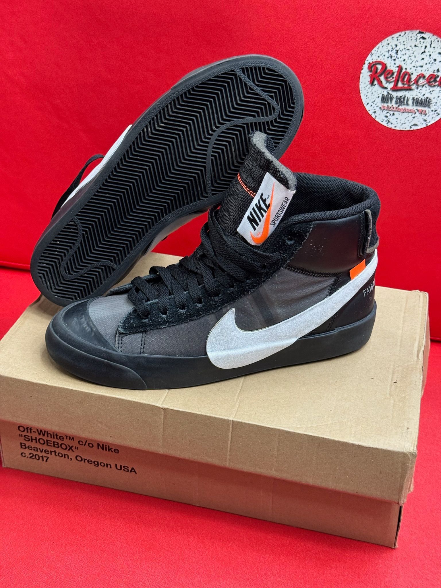 6.5M Nike Blazer Mid Off-White Grim Reaper