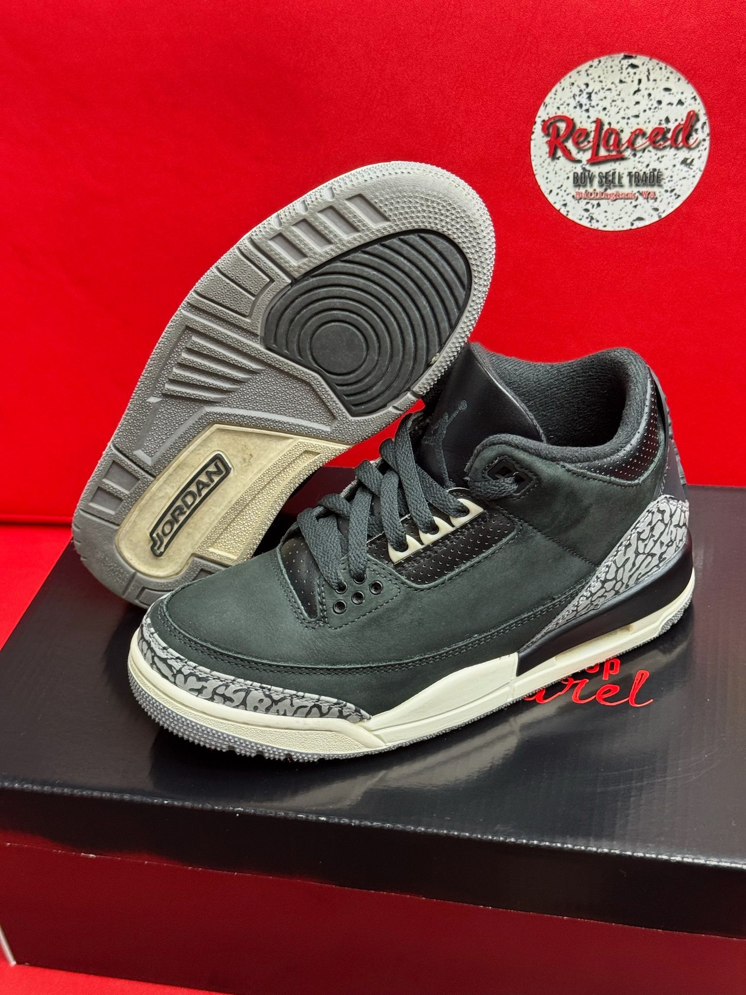 6W Jordan 3 Retro Off Noir