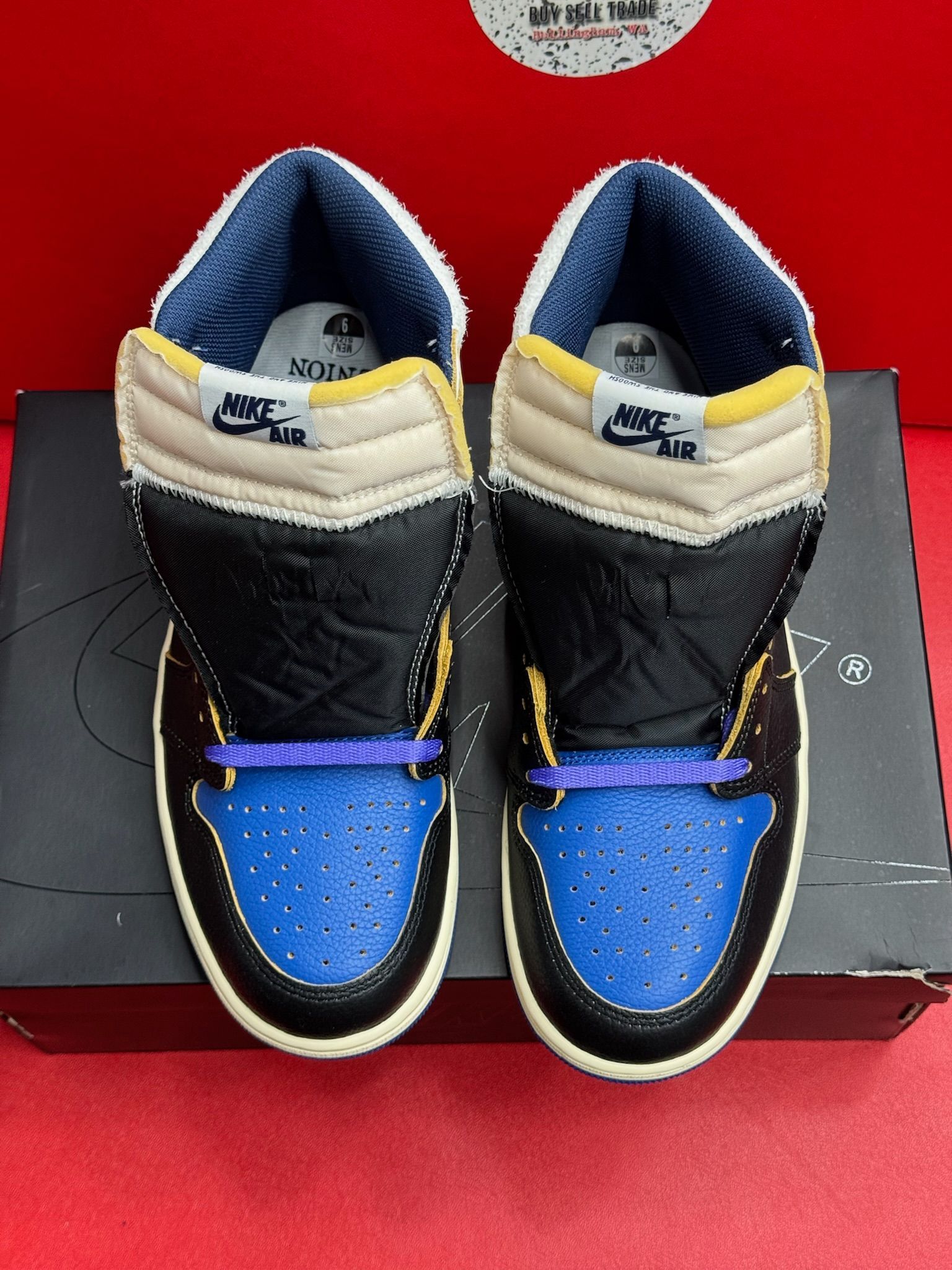 9M Jordan 1 Retro High OG SP Fragment X Union LA Sport Royal