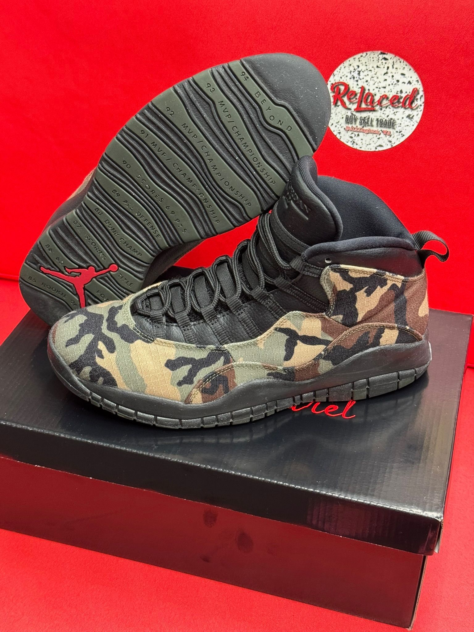 10M Jordan 10 Retro Woodland Camo