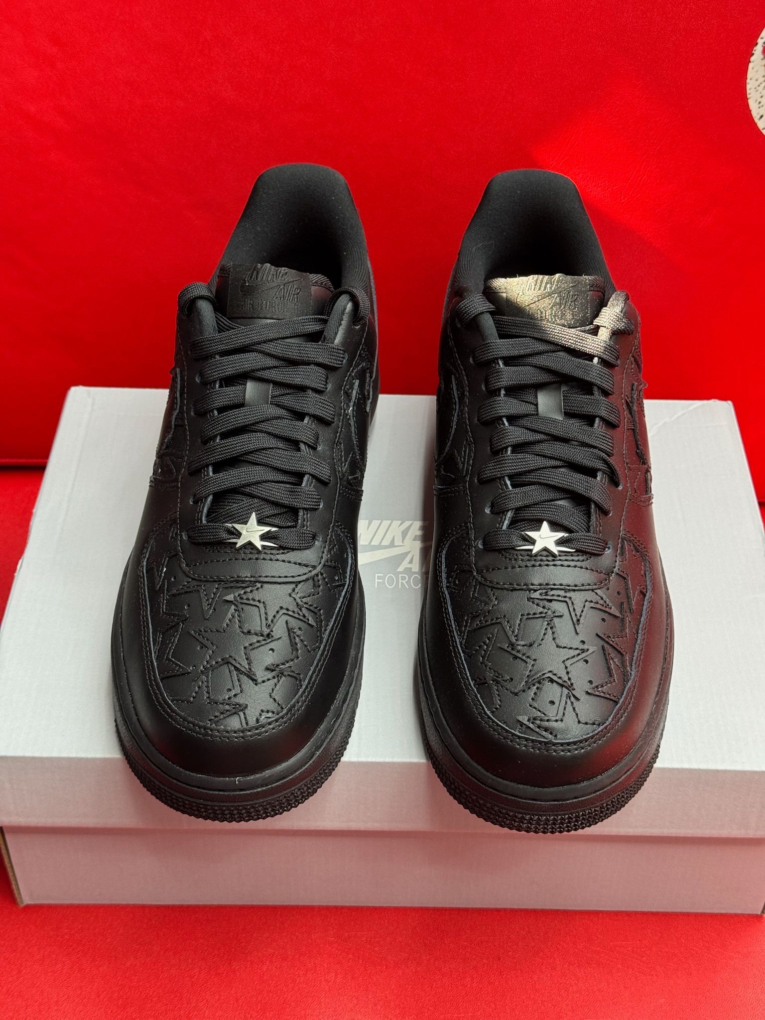 10M Air Force 1 Low Triple Black Stars