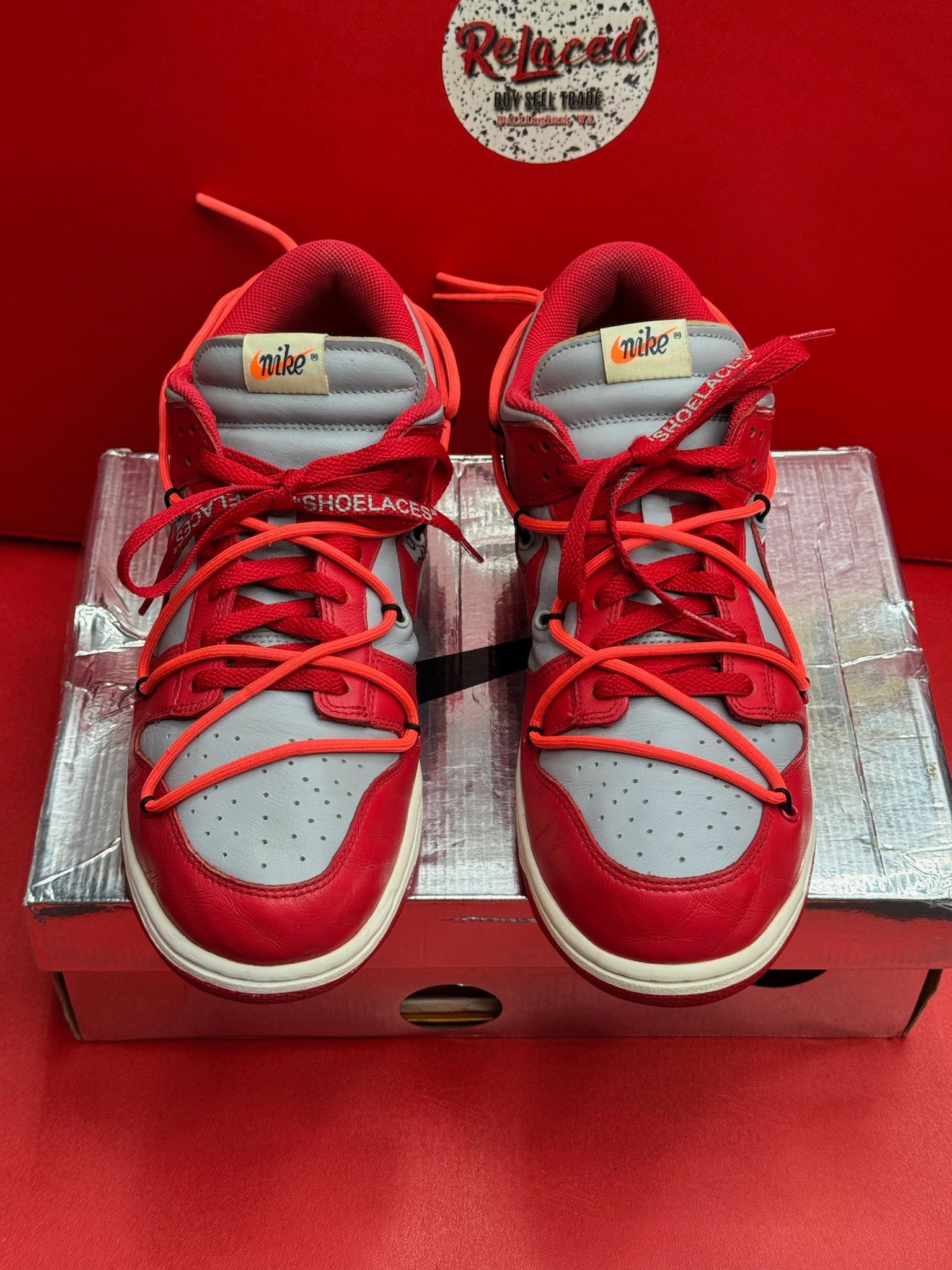11.5M Nike Dunk Low Off-White Univ Red