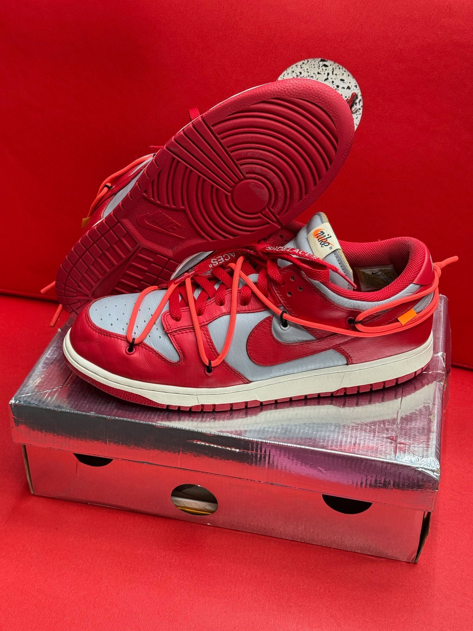 11.5M Nike Dunk Low Off-White Univ Red