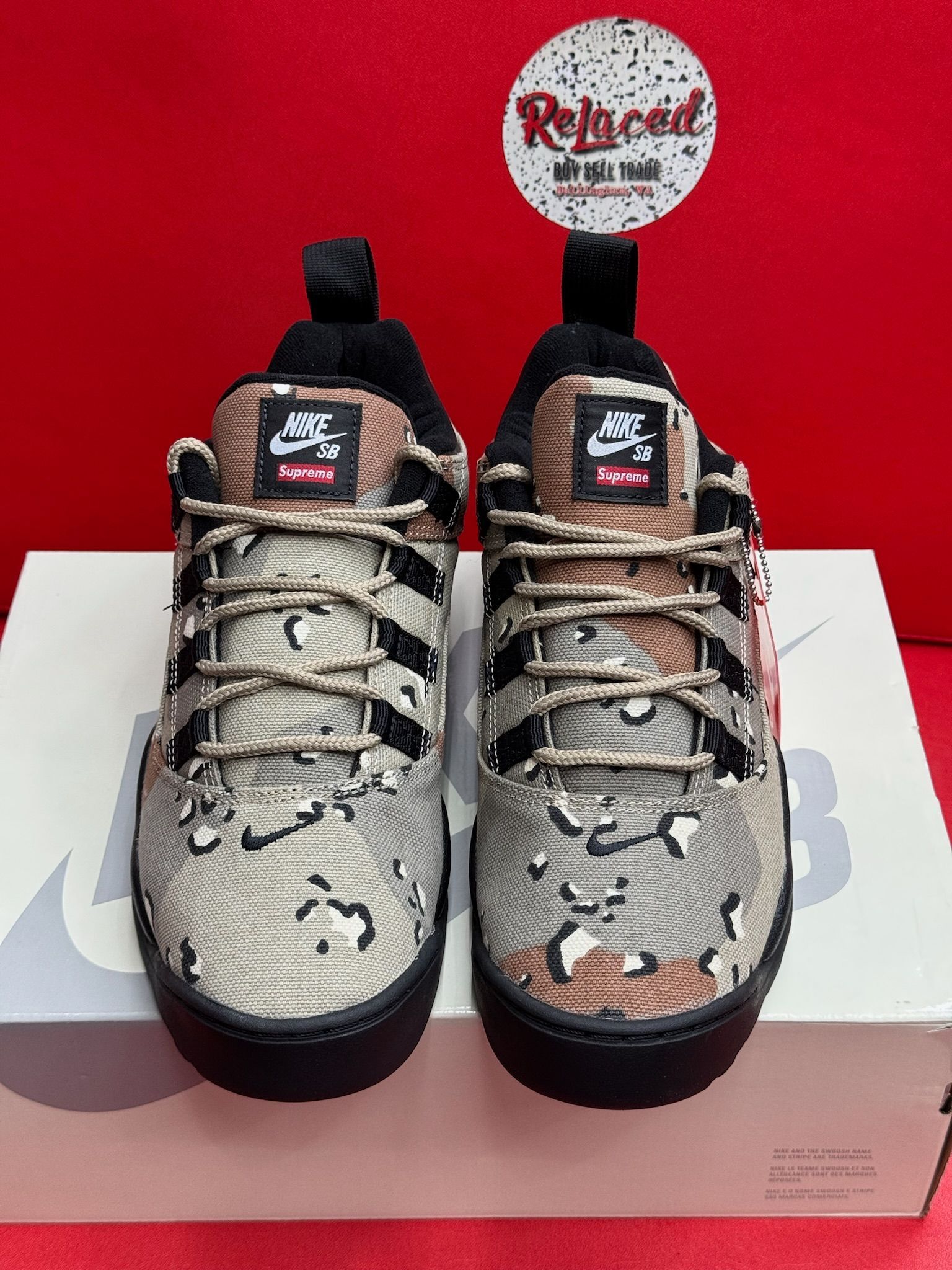 10M Nike SB Darwin Low Supreme Desert Camo