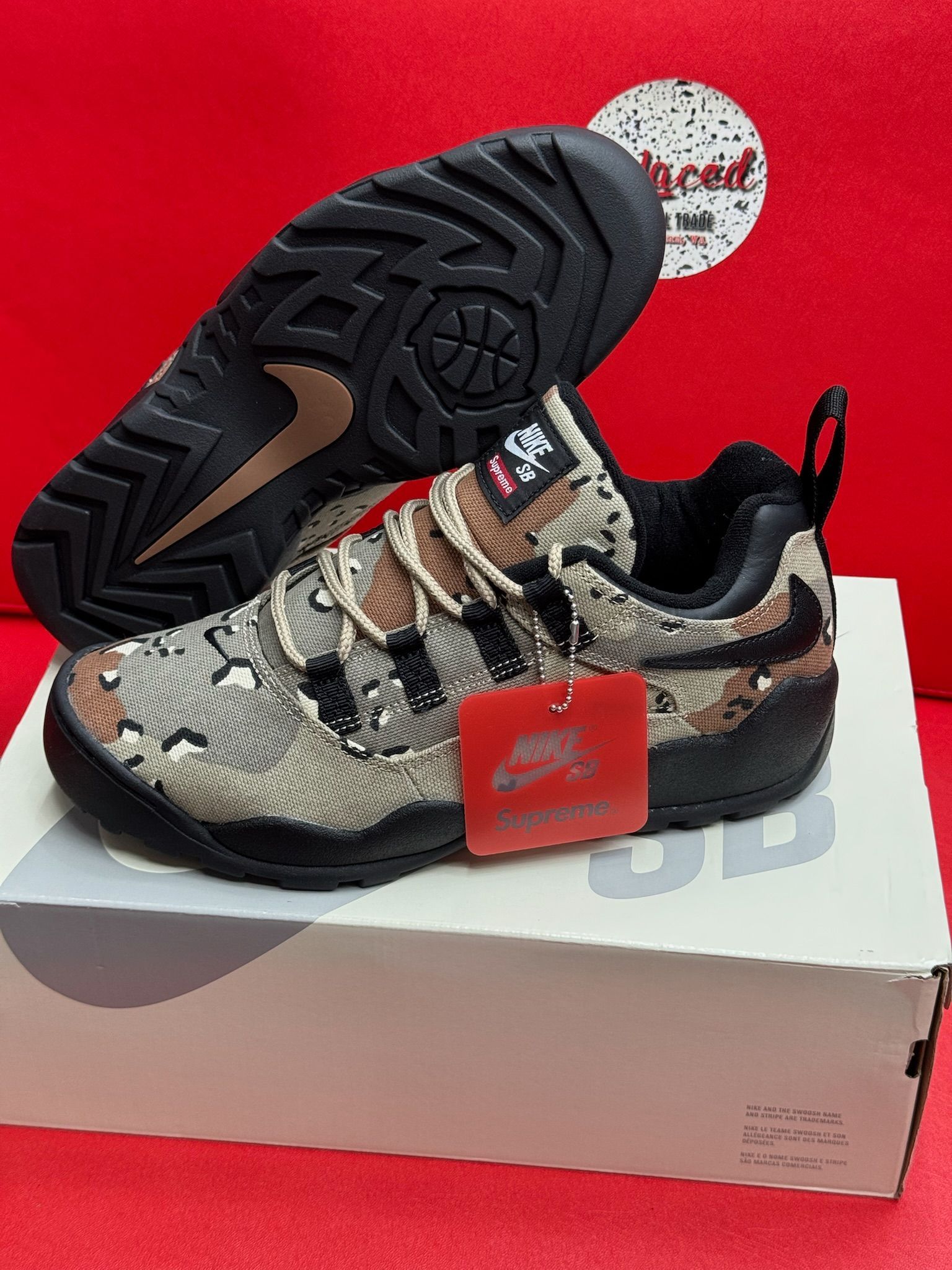 10M Nike SB Darwin Low Supreme Desert Camo