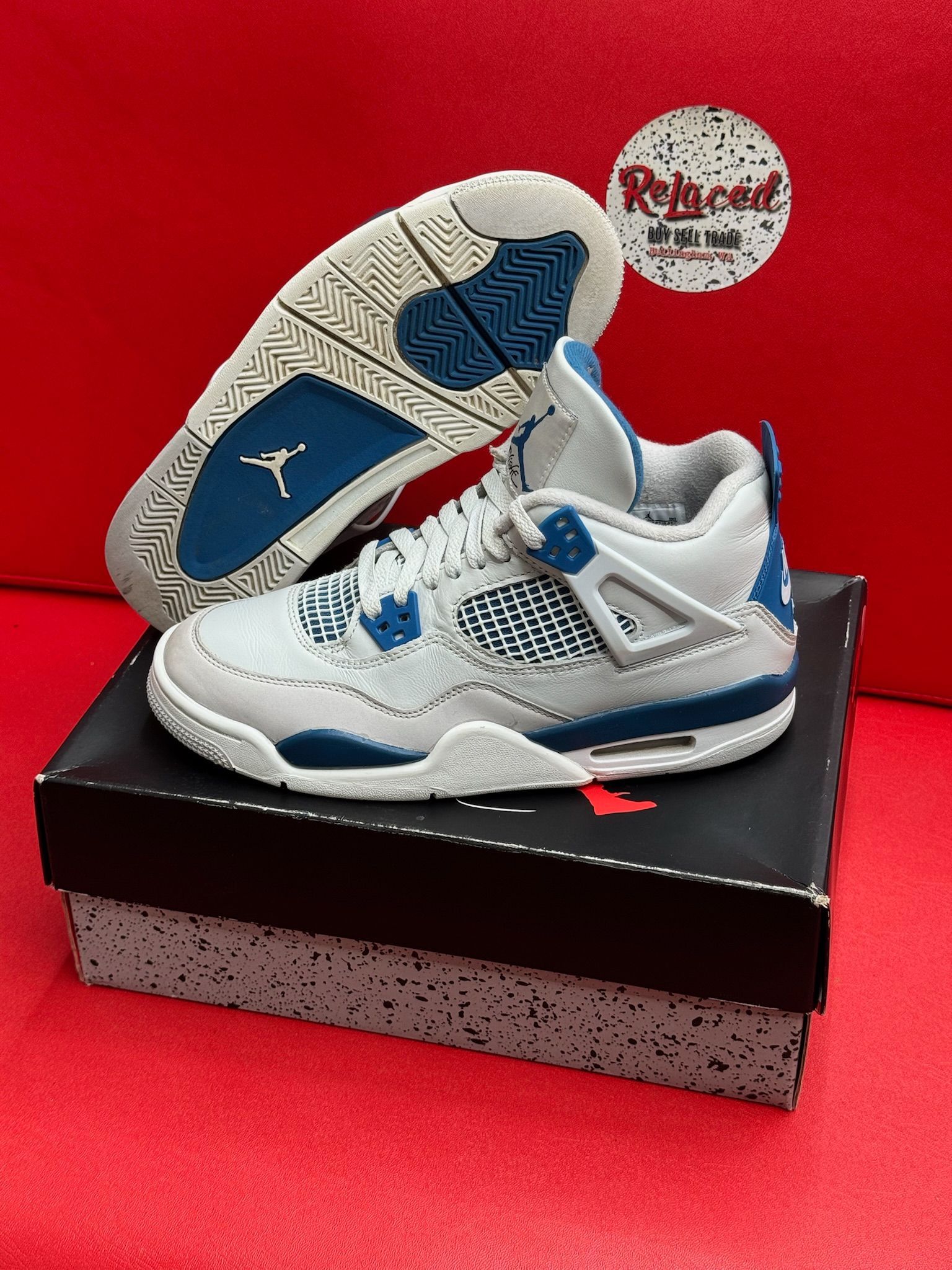 7Y Jordan 4 Retro Military Blue (2024) (GS)