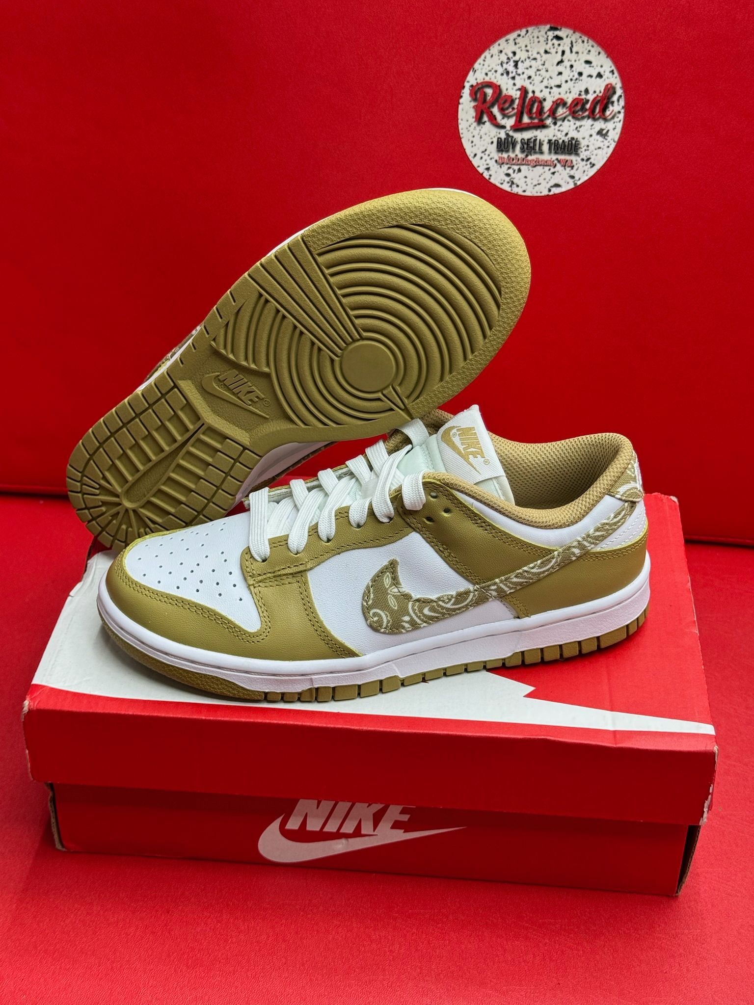 6.5W Nike Dunk Low Essentials Paisley Pack Barley