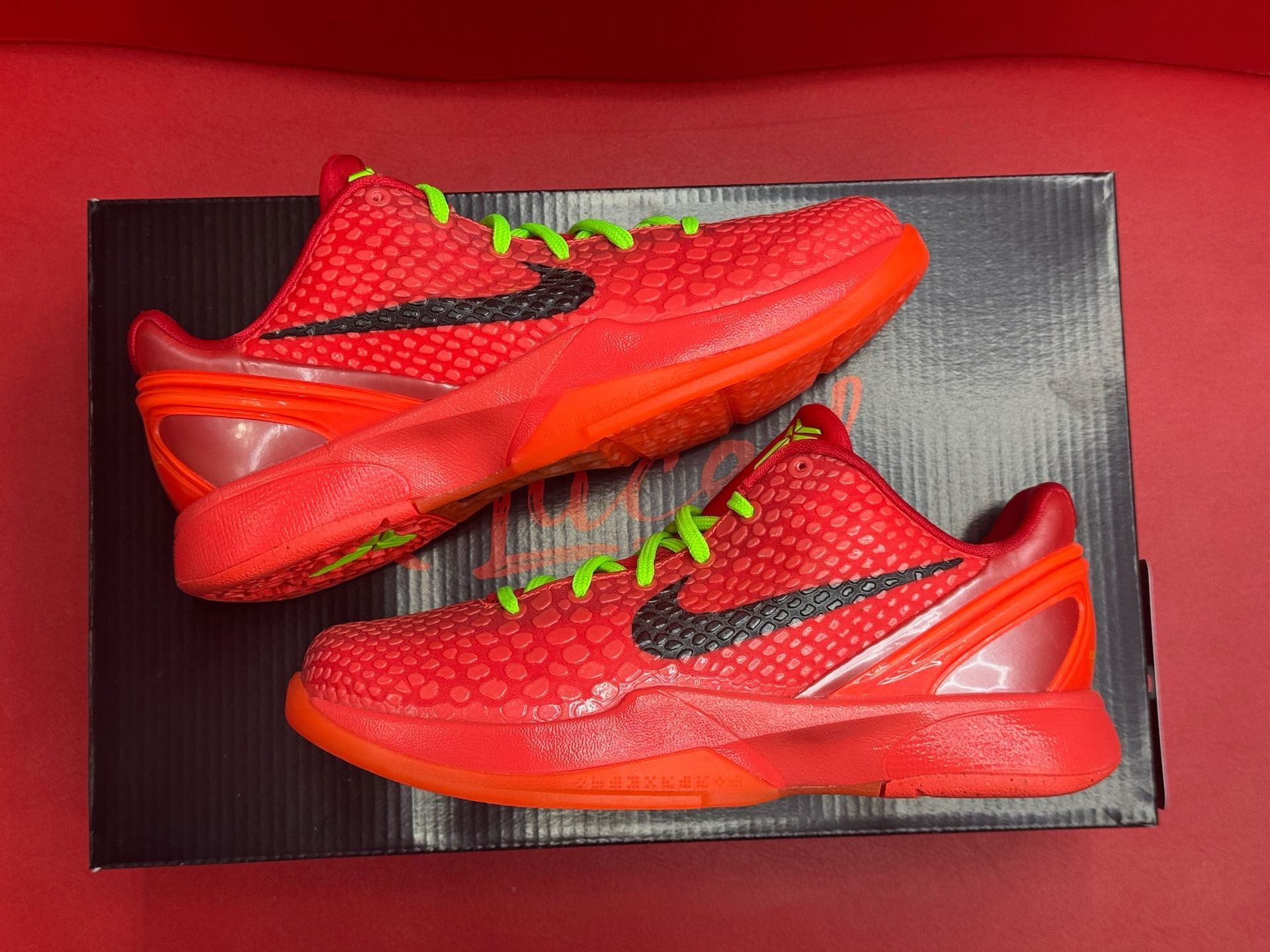 6Y Nike Kobe 6 Protro Reverse Grinch (GS)