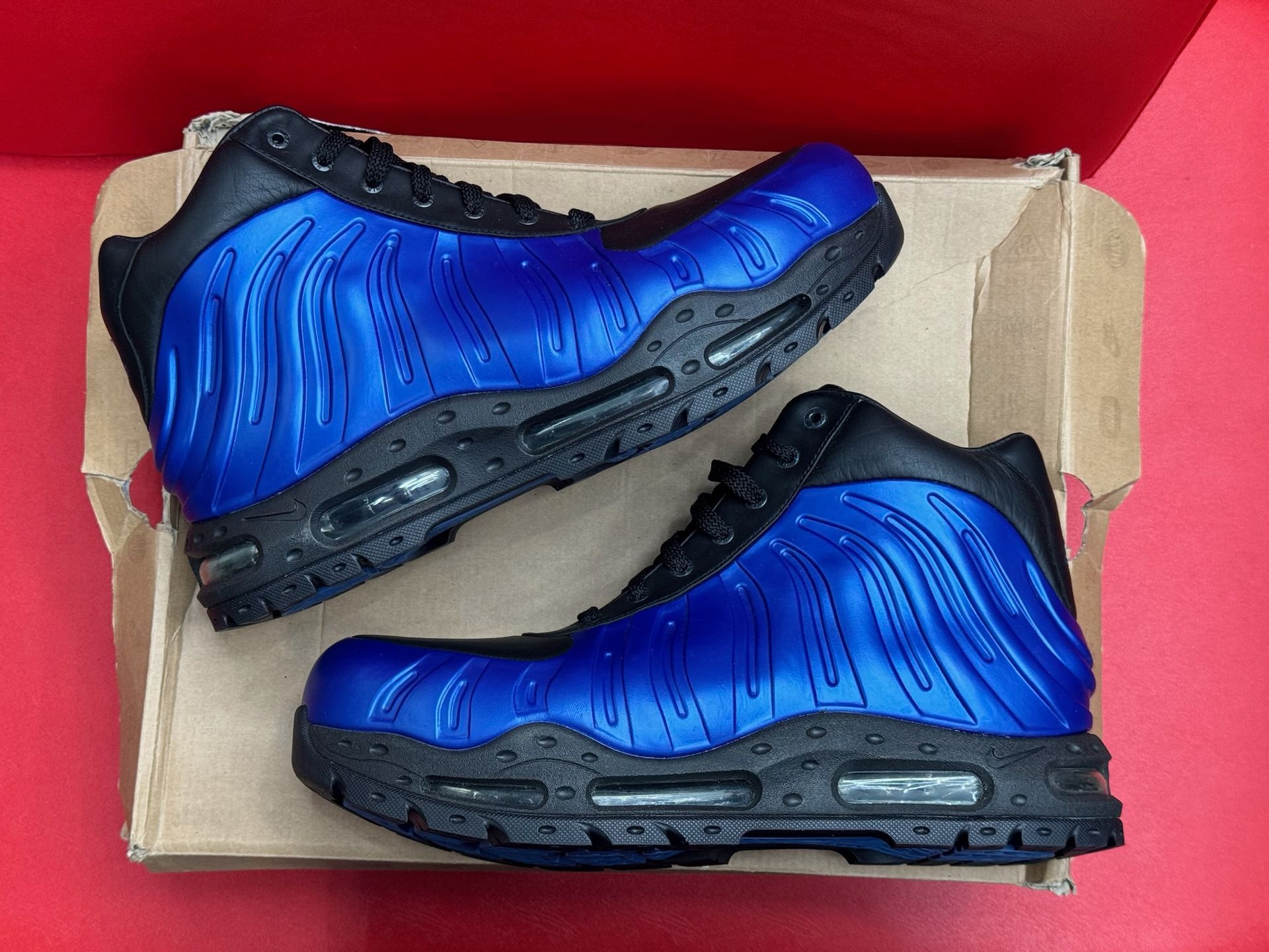 11M Nike Foamposit Boot DK Neon Royal Blue