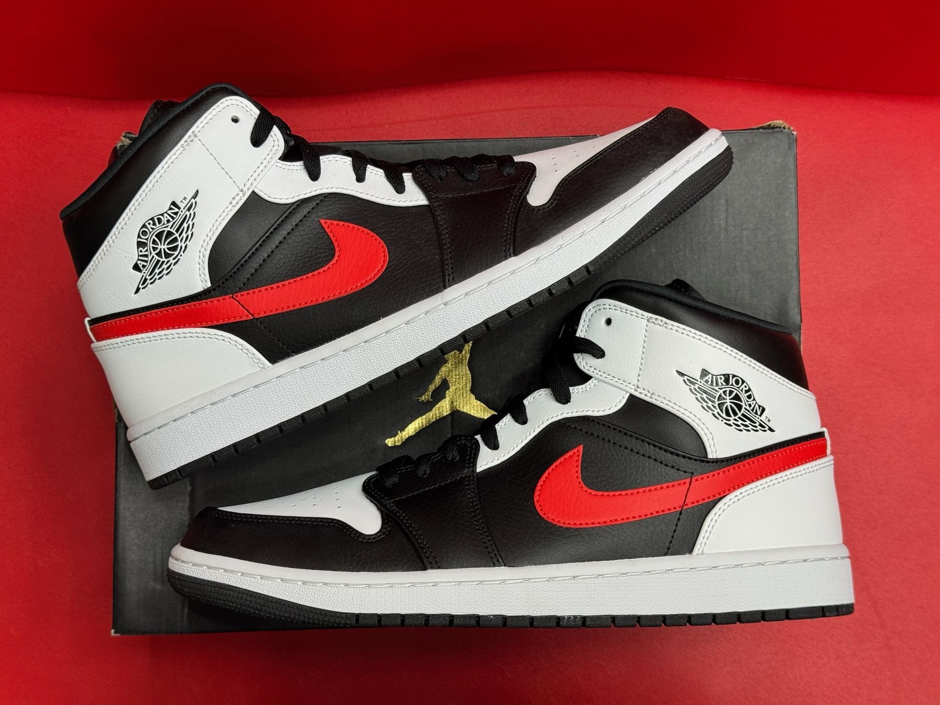 11.5M Jordan 1 Mid Black Chile Red/White