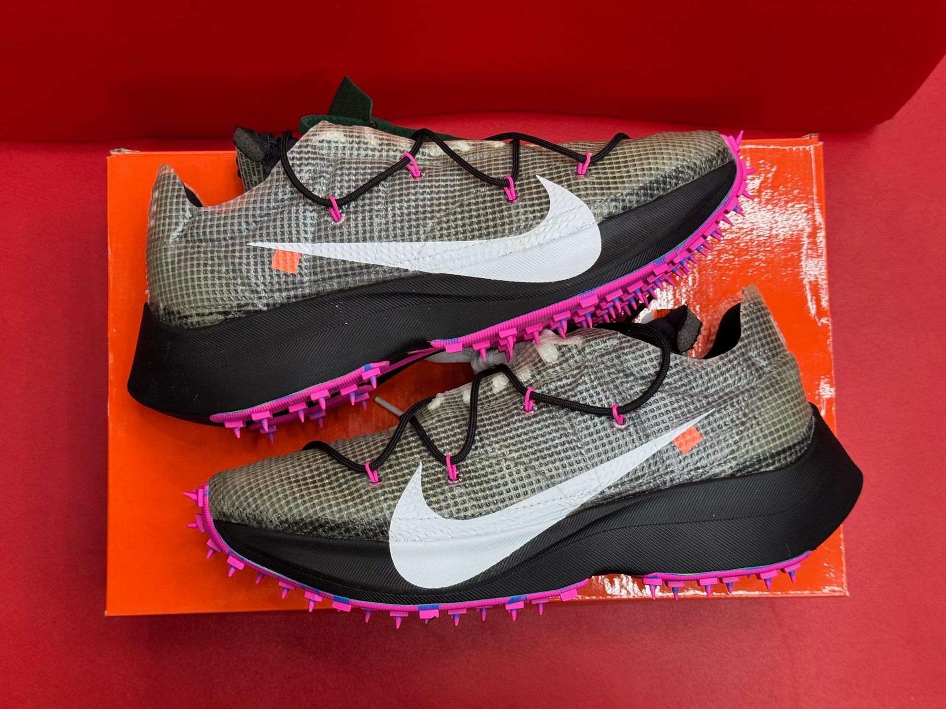 11.5 Mens Nike Vapor Street Off-White Blk Laser Fuchsia Wmns