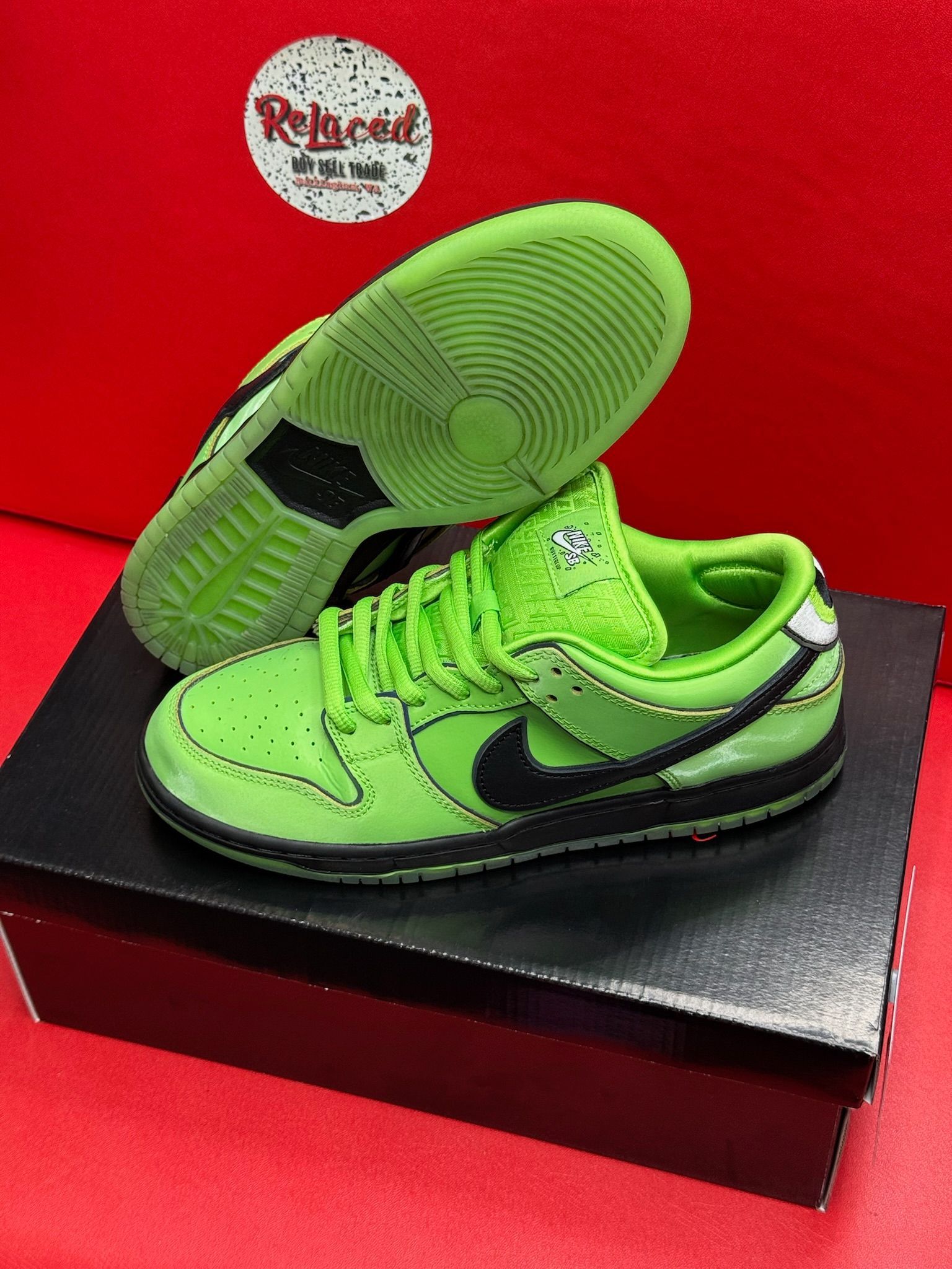 8.5M Nike SB Dunk Low The Powerpuff Girls Buttercup