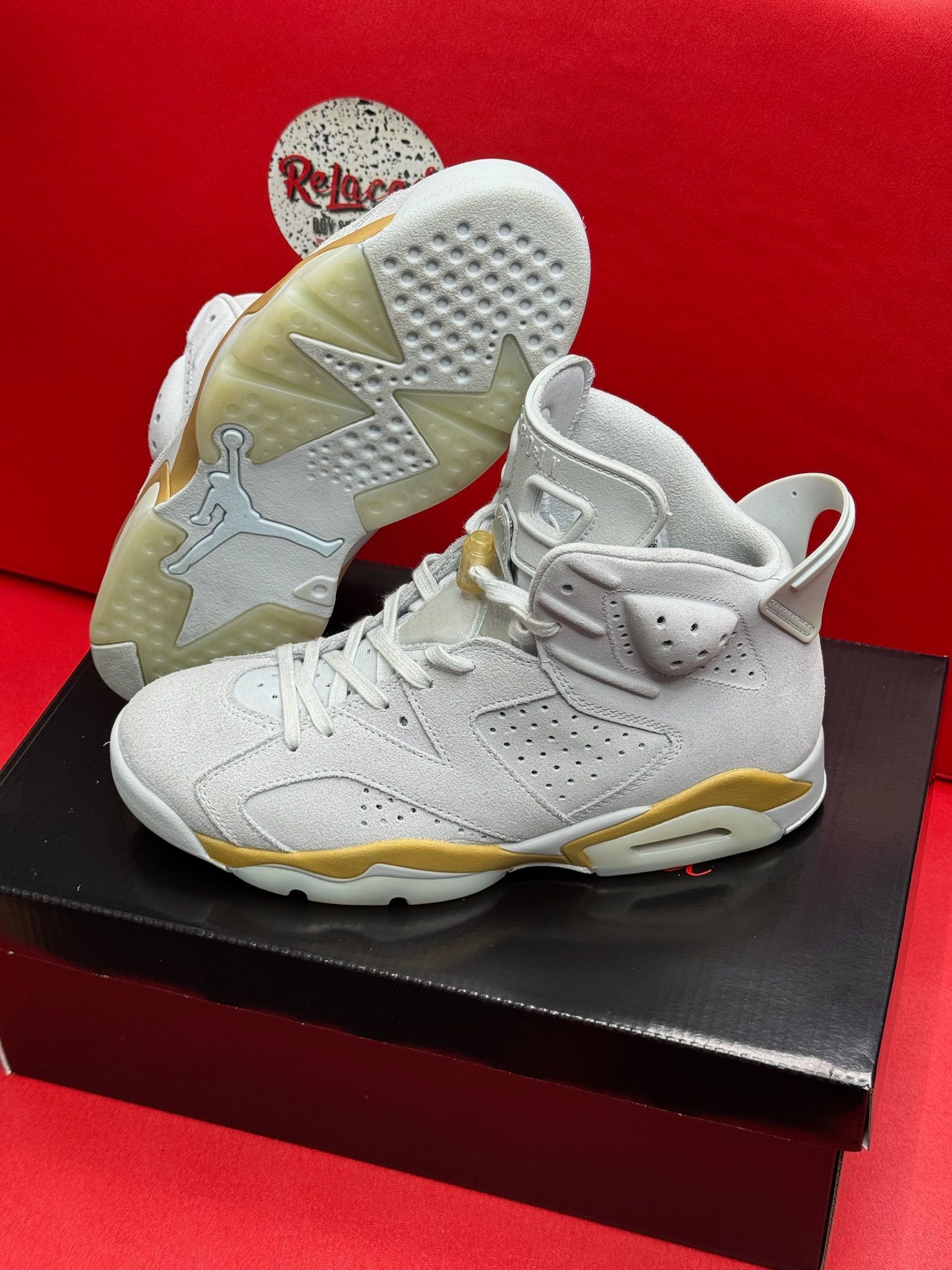 8M Jordan 6 Retro Craft Paris Olympics Pearl