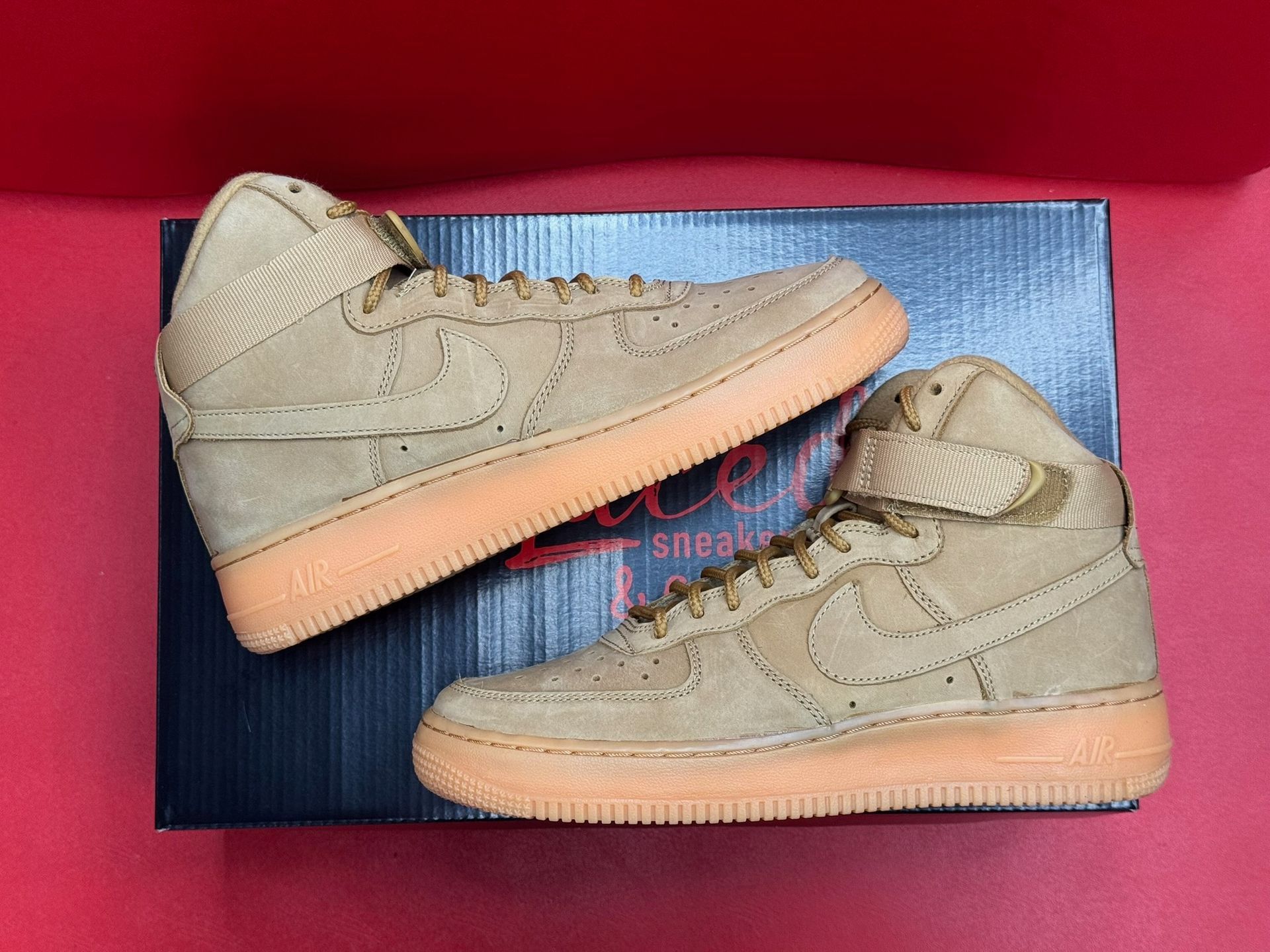 6Y Nike Air Force 1 High Flax (2017 GS)