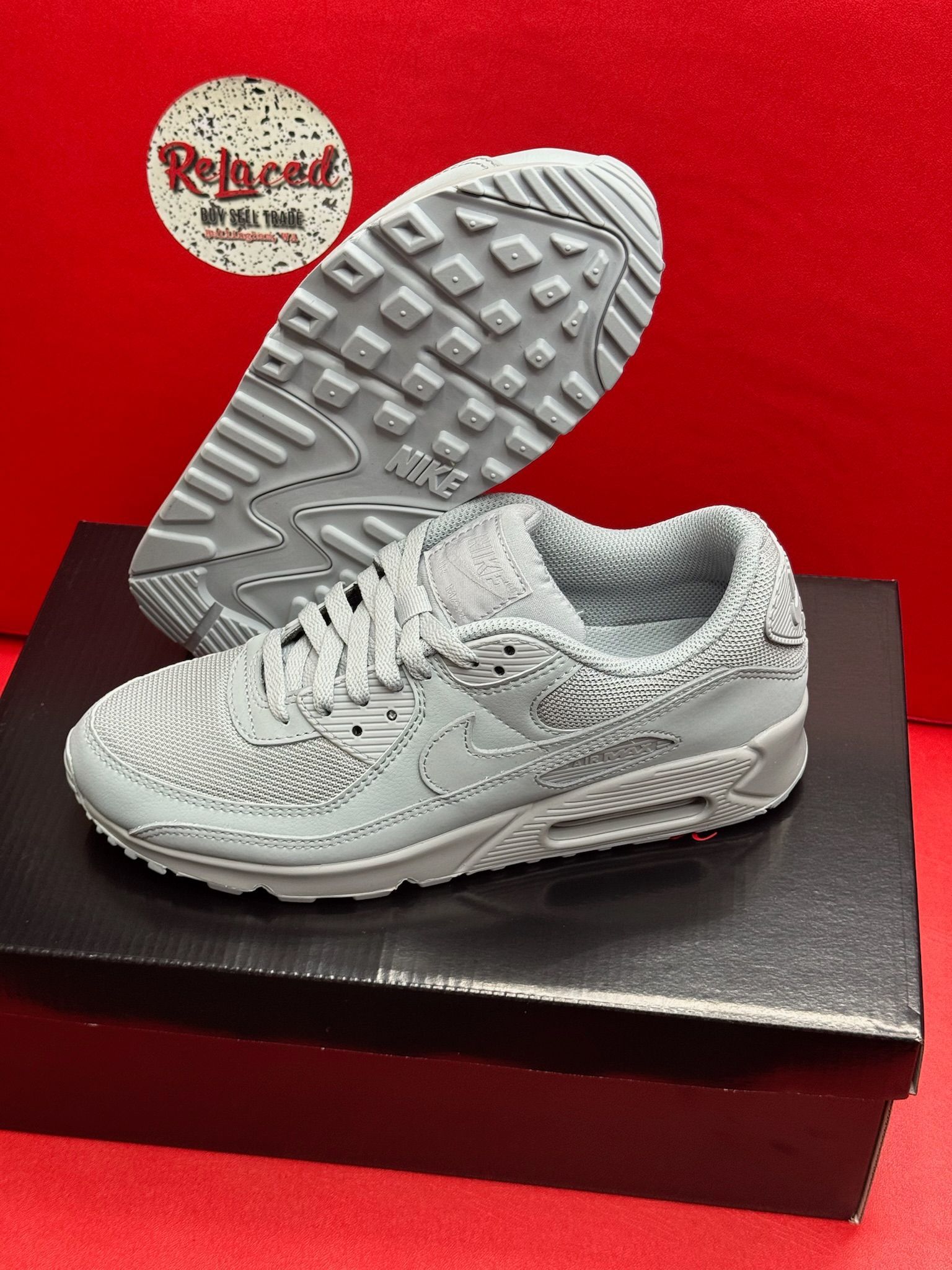 8.5M Nike Airmax 90 Recraft Wolf Grey