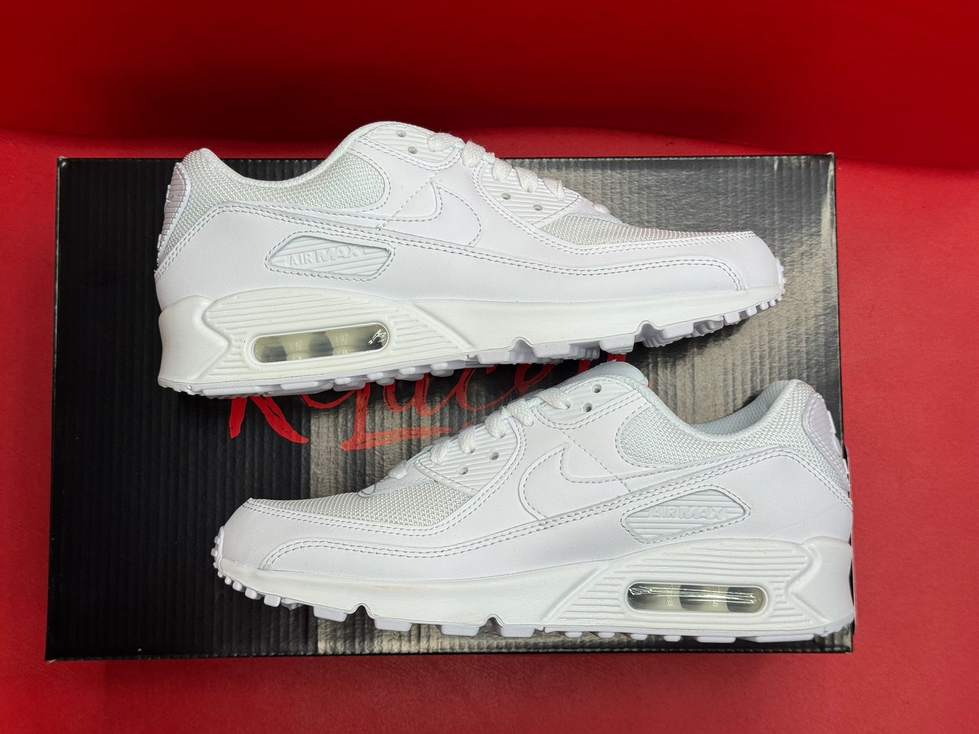 9W Nike Air Max 90 Recraft Triple White