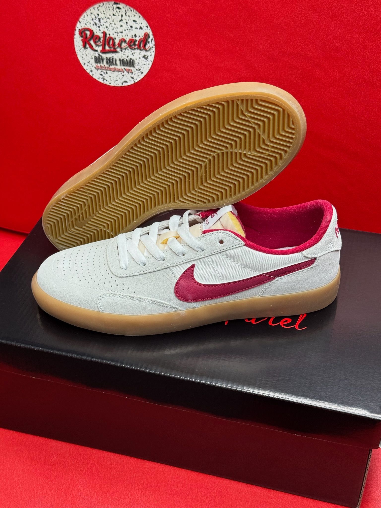 7.5M Nike SB Heritage Vulc Summit Wht Cardinal Rec