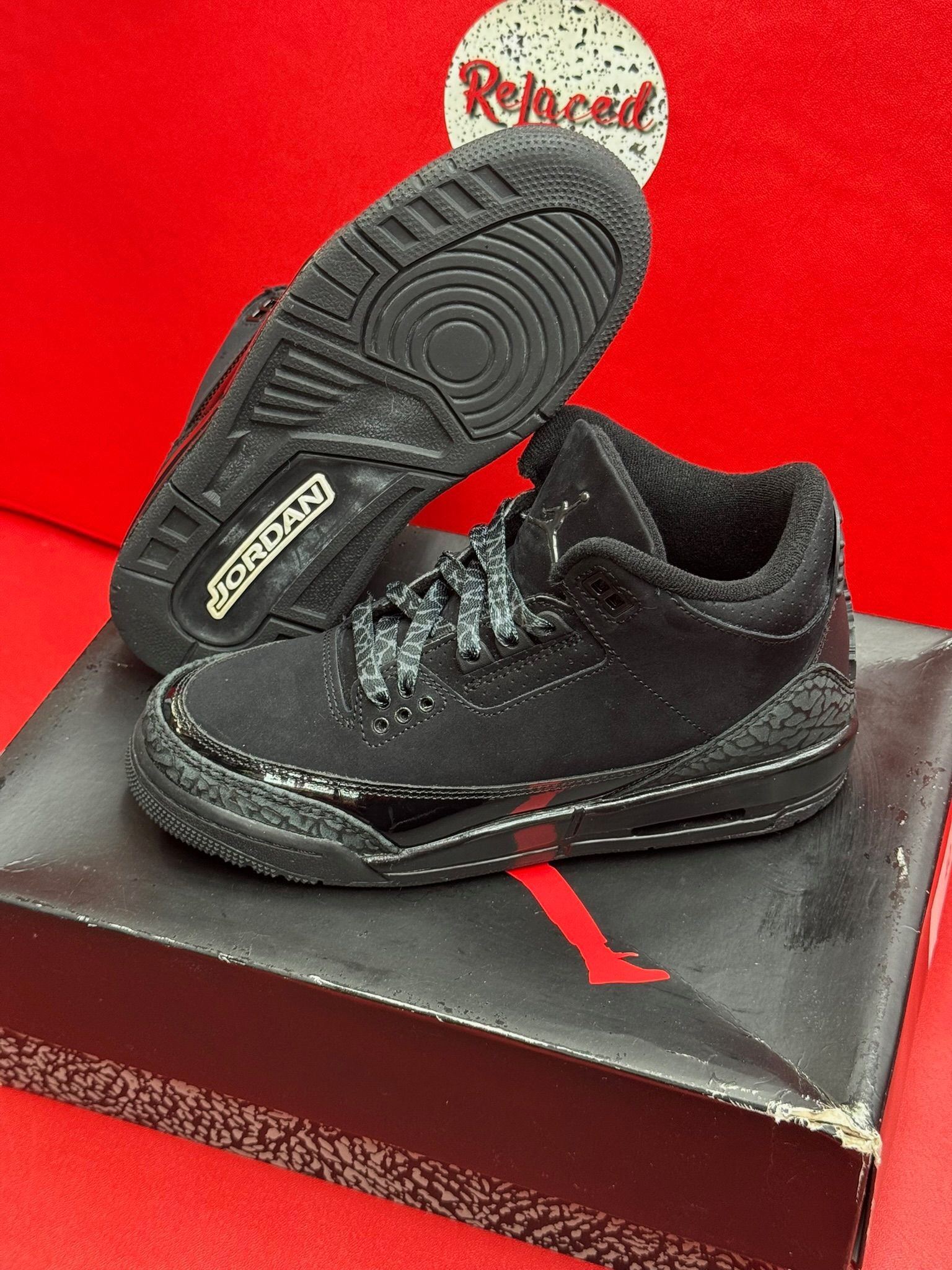 4.5Y Jordan 3 Retro Black Cat (2025) (GS)