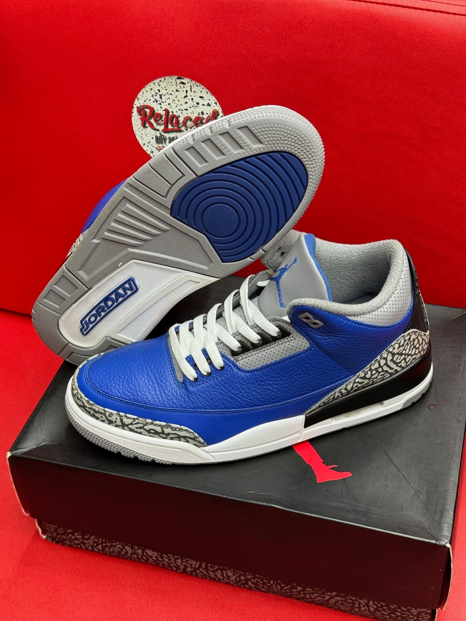 11M Jordan 3 Retro Varsity Royal Cement