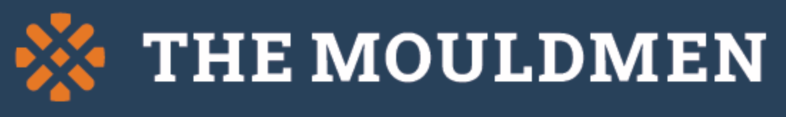 The MOULDMEN logo in white on a dark blue banner with orange geometric icon