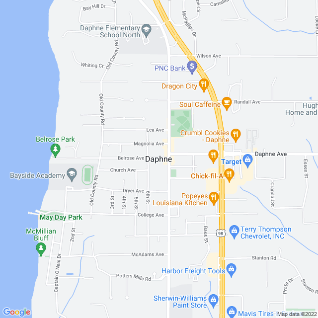 Map of business location