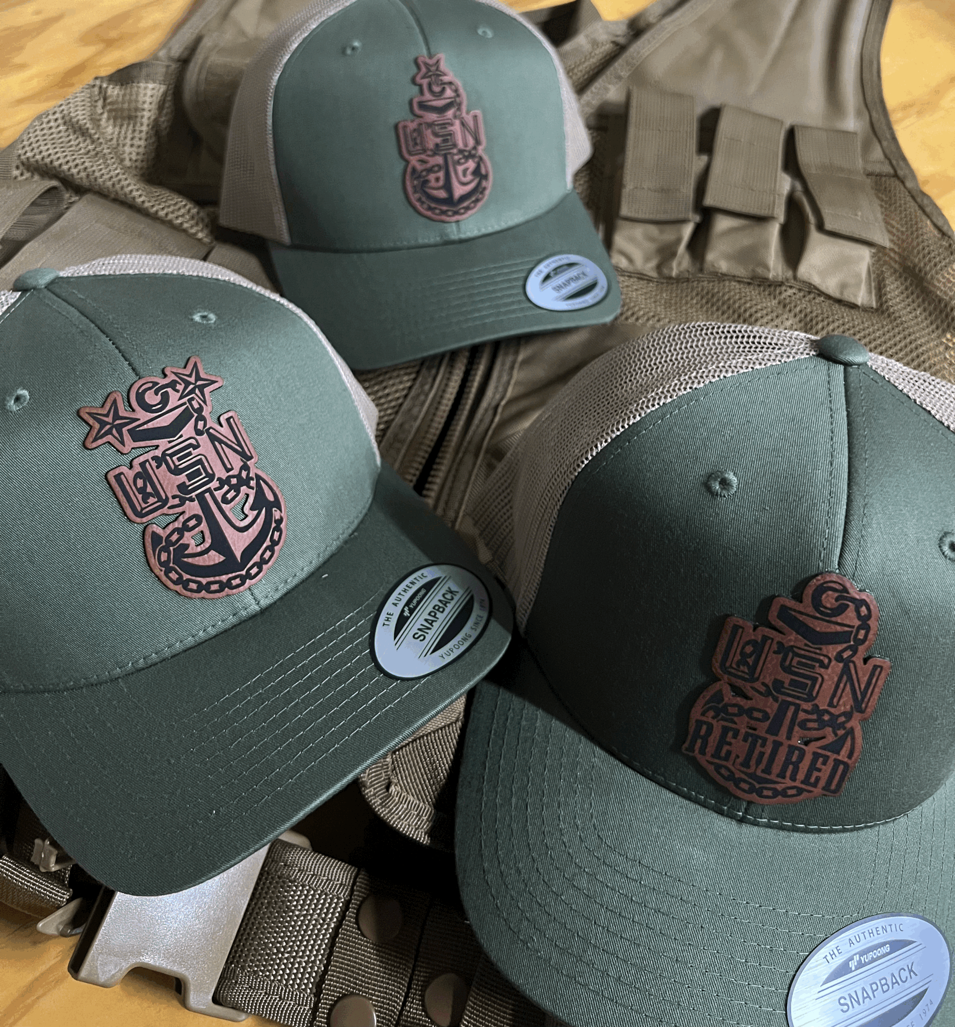 Olive/Khaki CPO, SCPO, MCPO Snapback