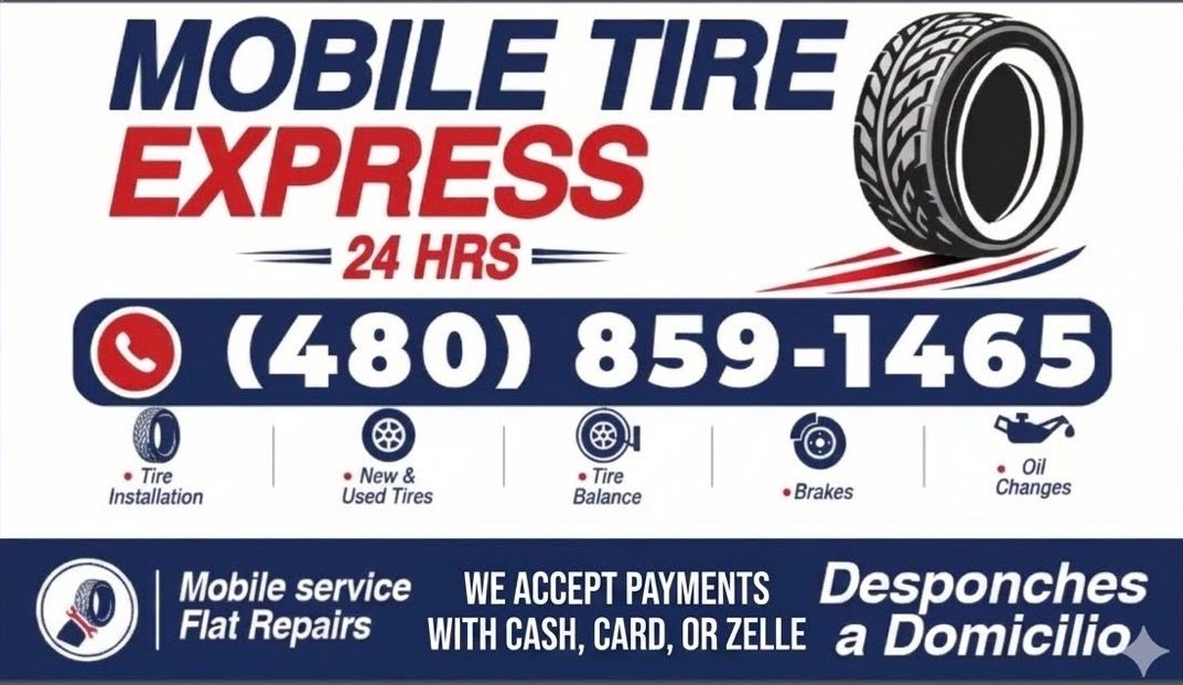 Mobile Tire Express logo-style image