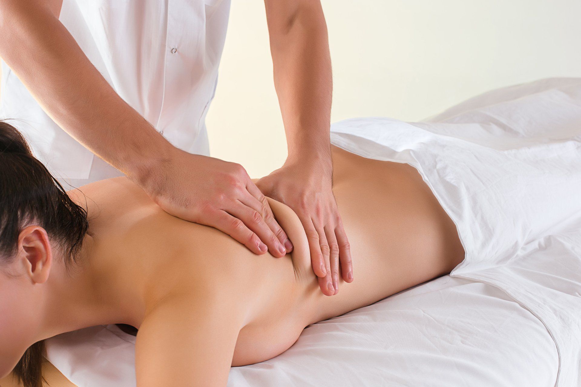 a woman getting a massage