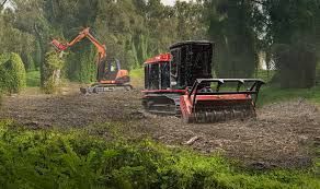 machines clearing land in Vancouver